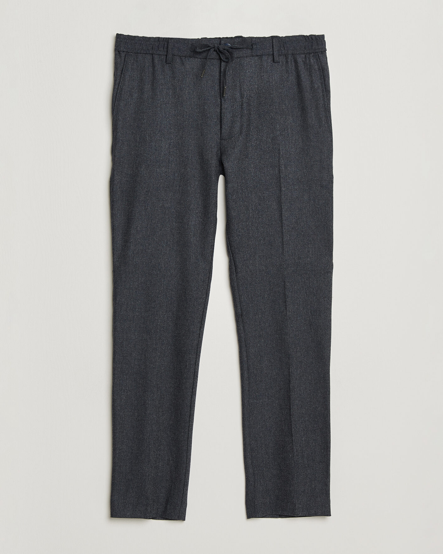 Hombres | Pantalones | BOSS BLACK | Kane Brushed Drawstring Trousers Dark Blue