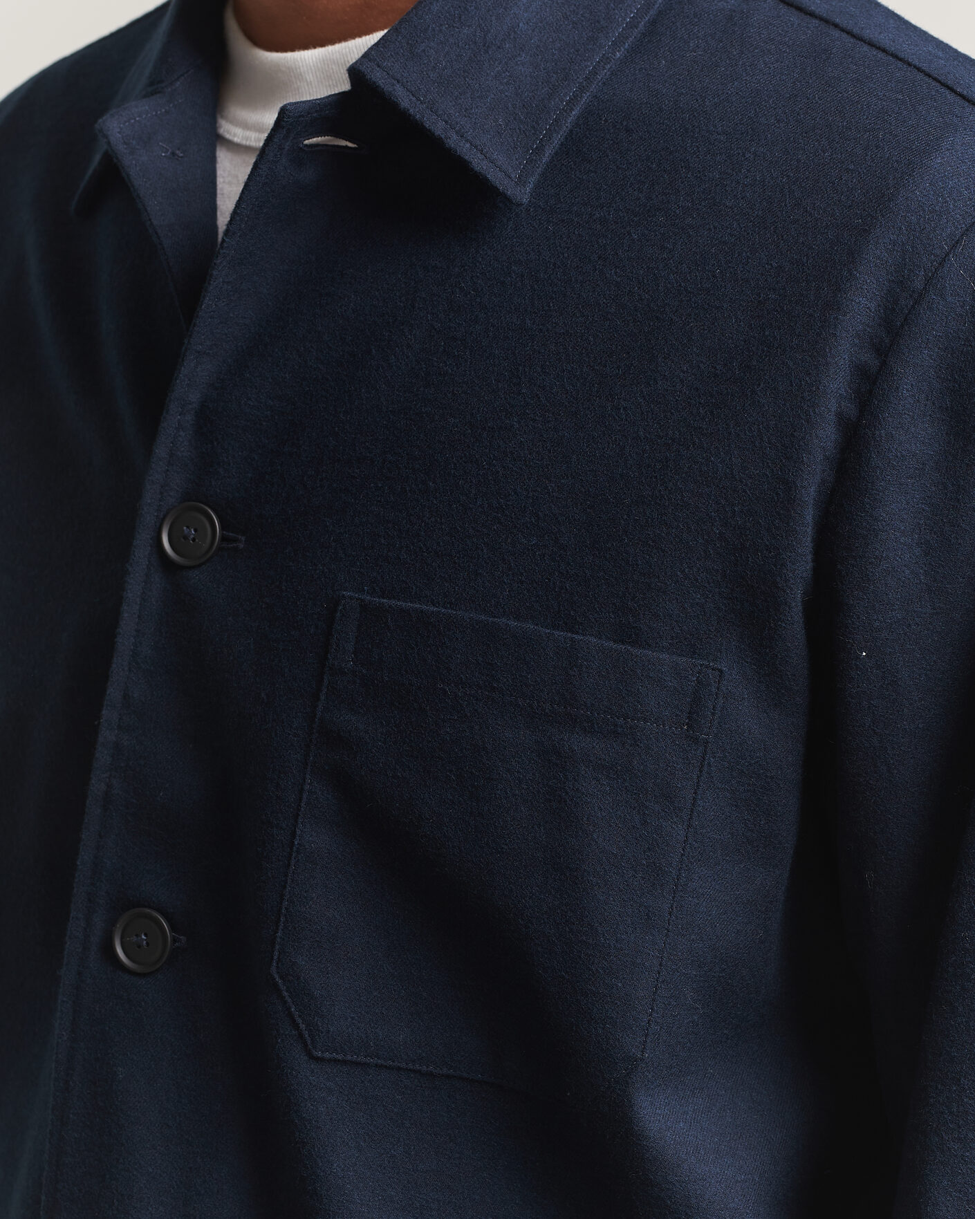 Hombres | Camisas | BOSS BLACK | Cai Cotton Overshirt Dark Blue
