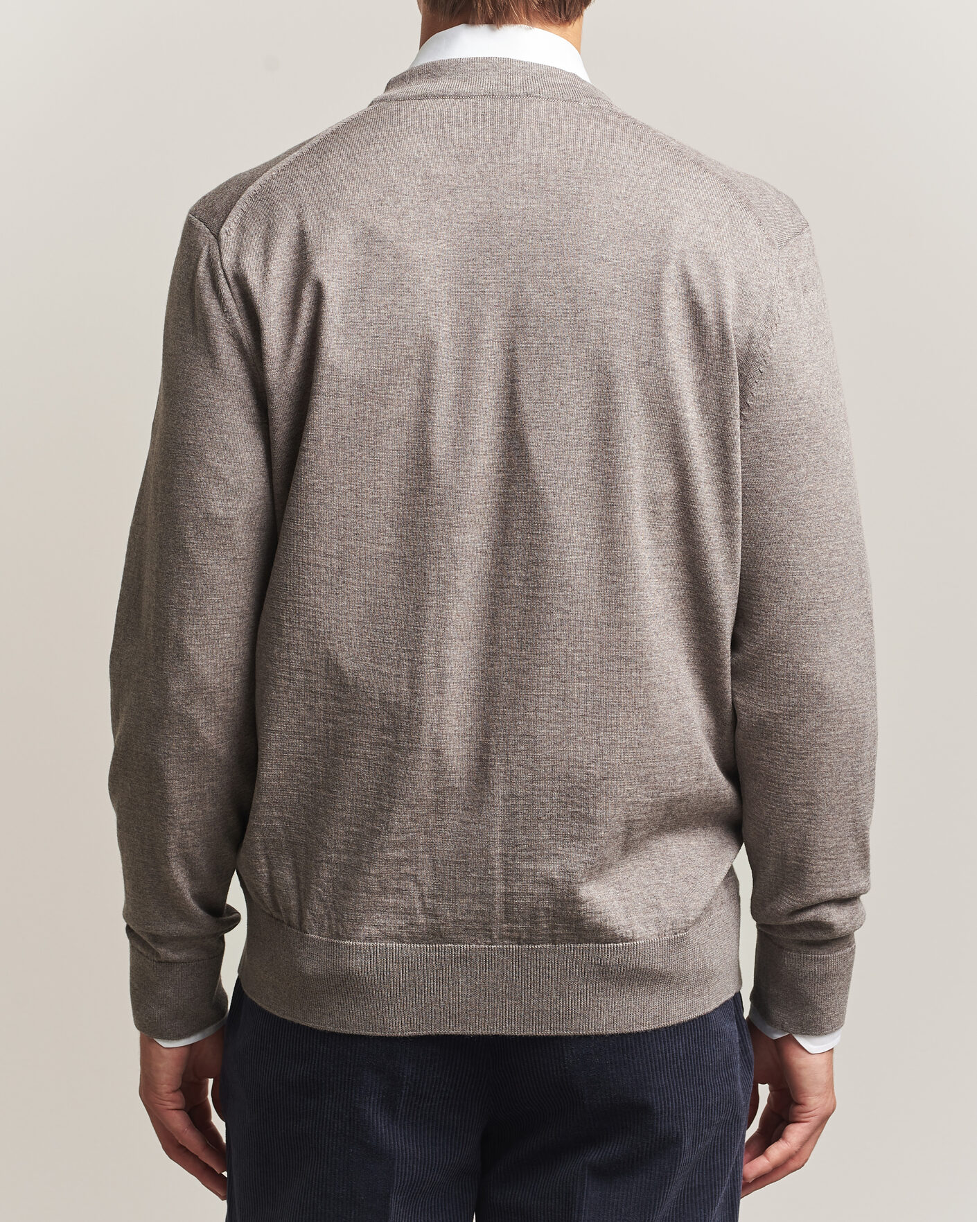Hombres | Jerséis y prendas de punto | BOSS BLACK | Mardon Wool Cardigan Open Brown