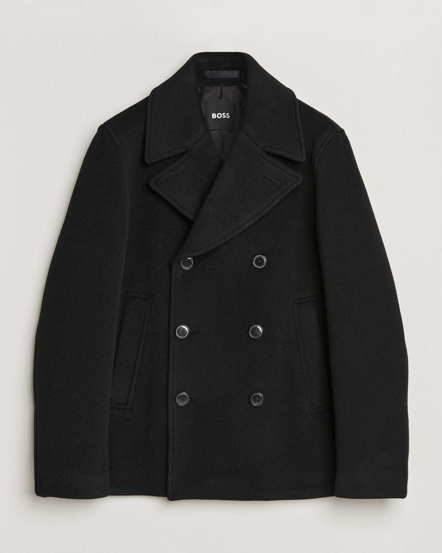 Hombres | Abrigos y chaquetas | BOSS BLACK | Hyde Wool Peacoat Black