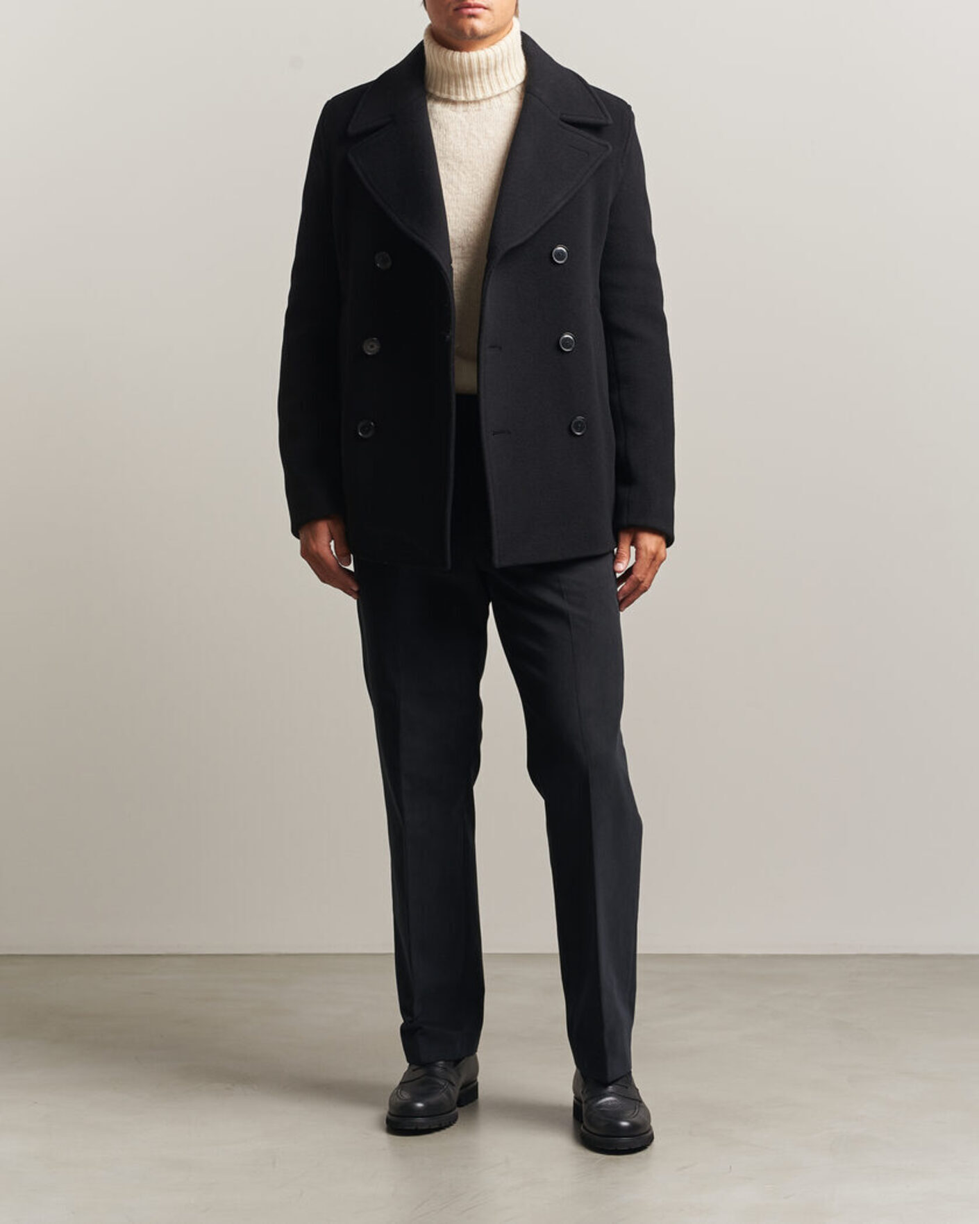Hombres | Abrigos y chaquetas | BOSS BLACK | Hyde Wool Peacoat Black