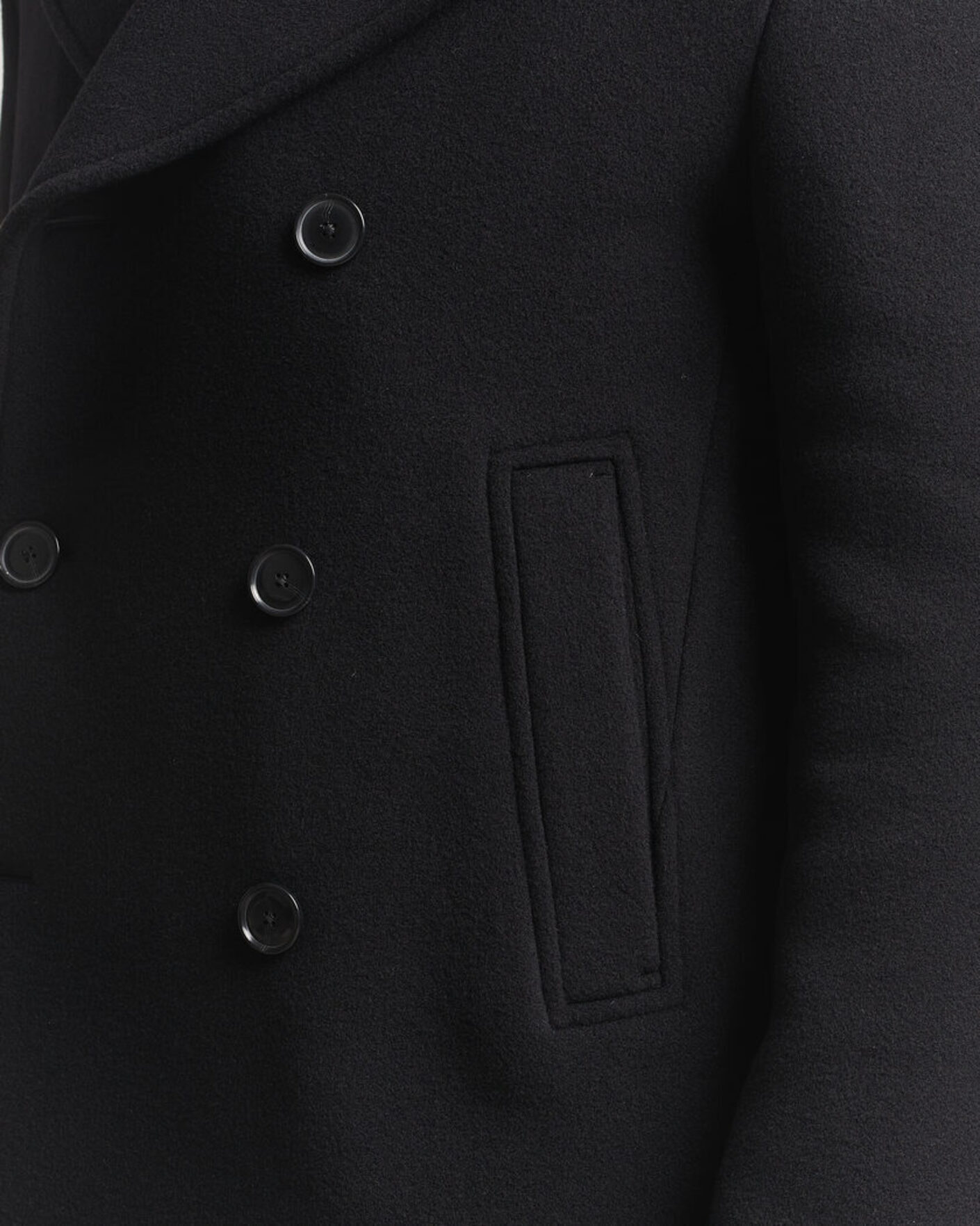 Hombres | Abrigos y chaquetas | BOSS BLACK | Hyde Wool Peacoat Black