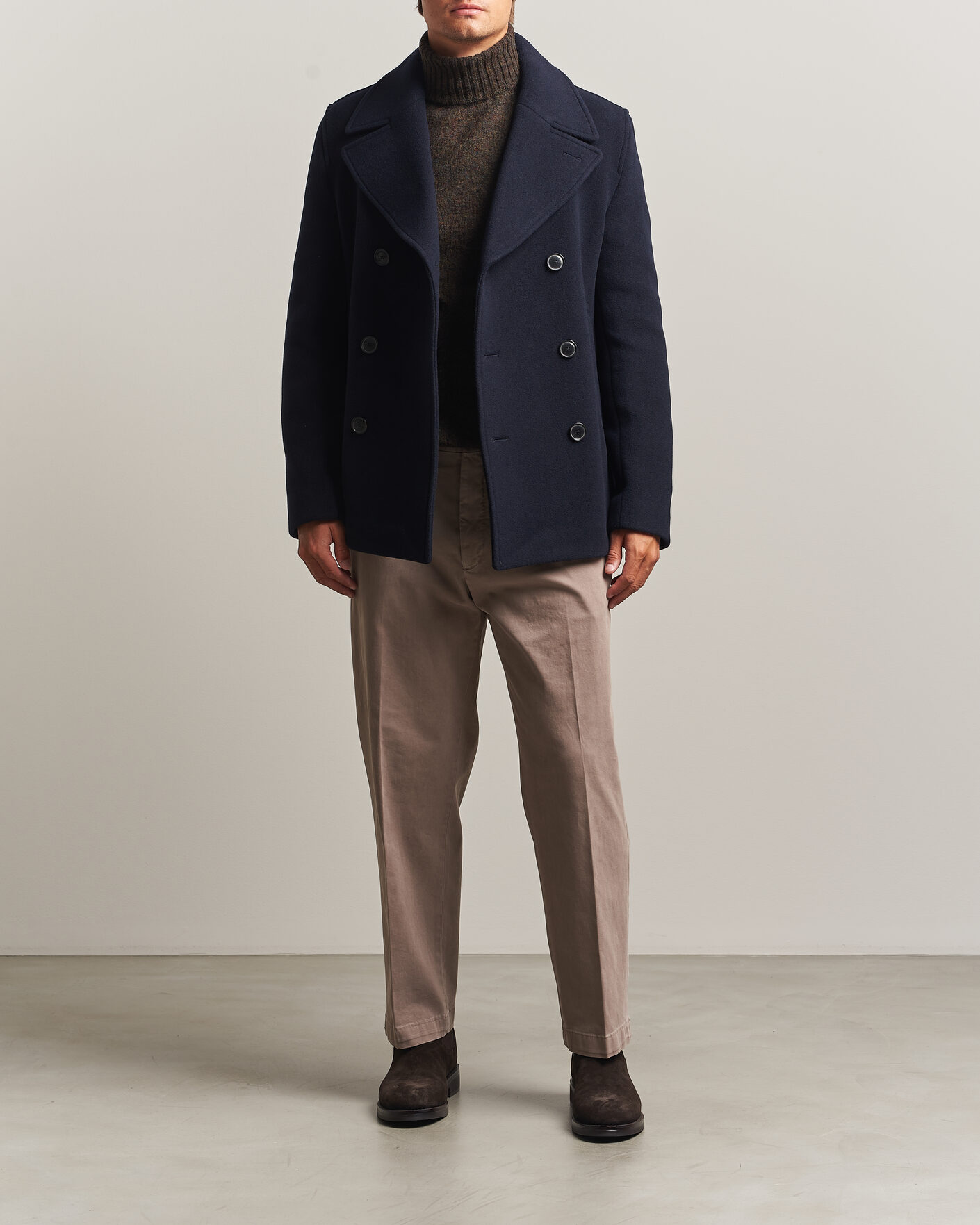 Hombres | Abrigos y chaquetas | BOSS BLACK | Hyde Wool Peacoat Dark Blue