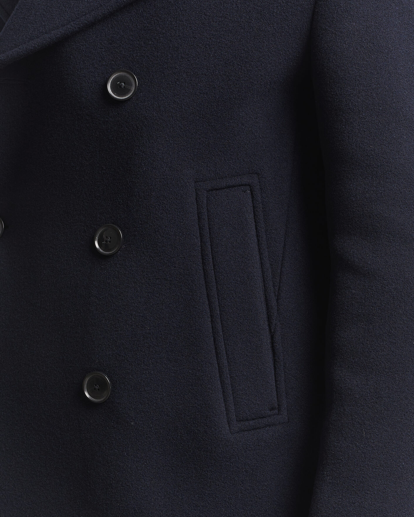 Hombres | Abrigos y chaquetas | BOSS BLACK | Hyde Wool Peacoat Dark Blue