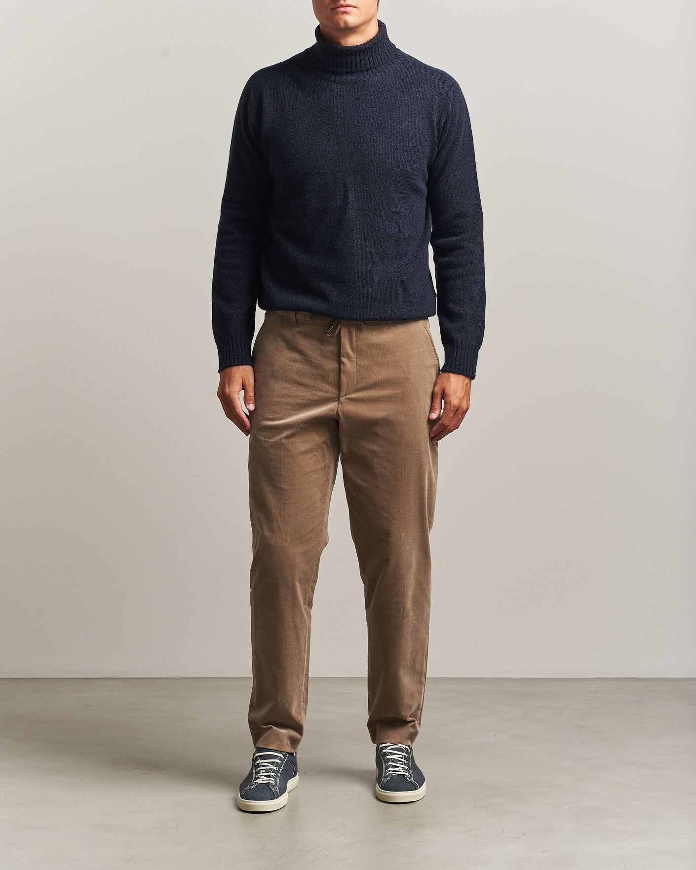 Hombres | Pantalones | BOSS BLACK | Perin Corduroy Drawstring Trousers Open Brown