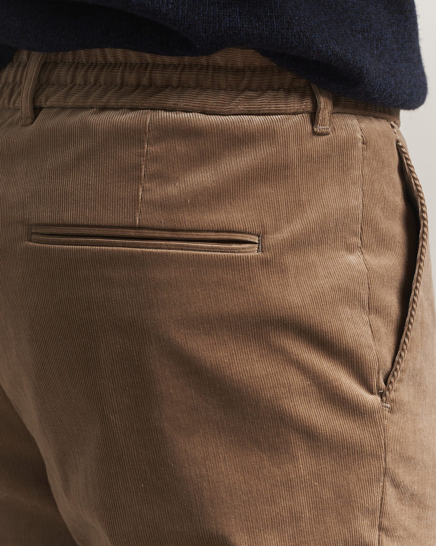Hombres | Pantalones | BOSS BLACK | Perin Corduroy Drawstring Trousers Open Brown
