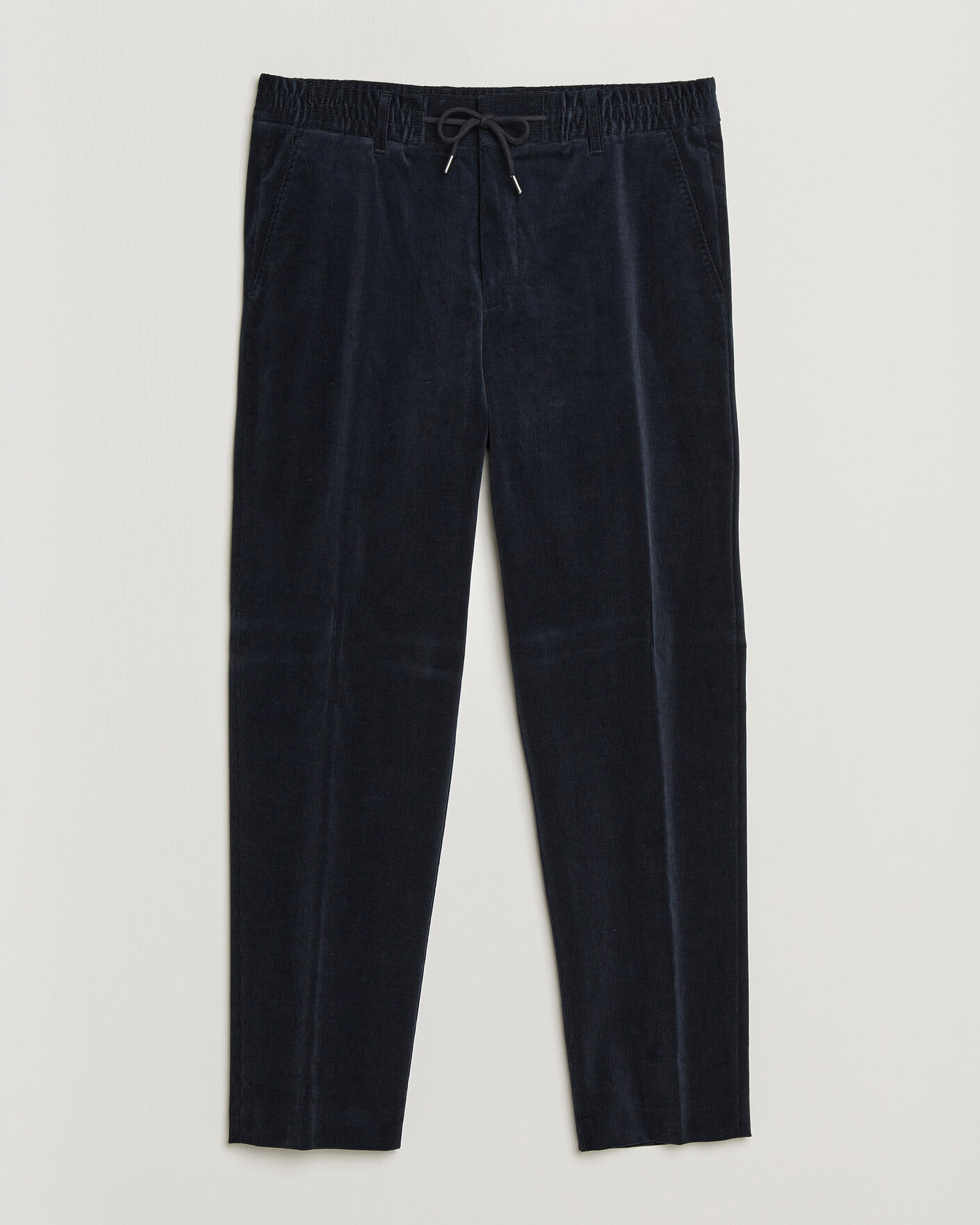 Hombres | Pantalones | BOSS BLACK | Perin Corduroy Drawstring Trousers Dark Blue
