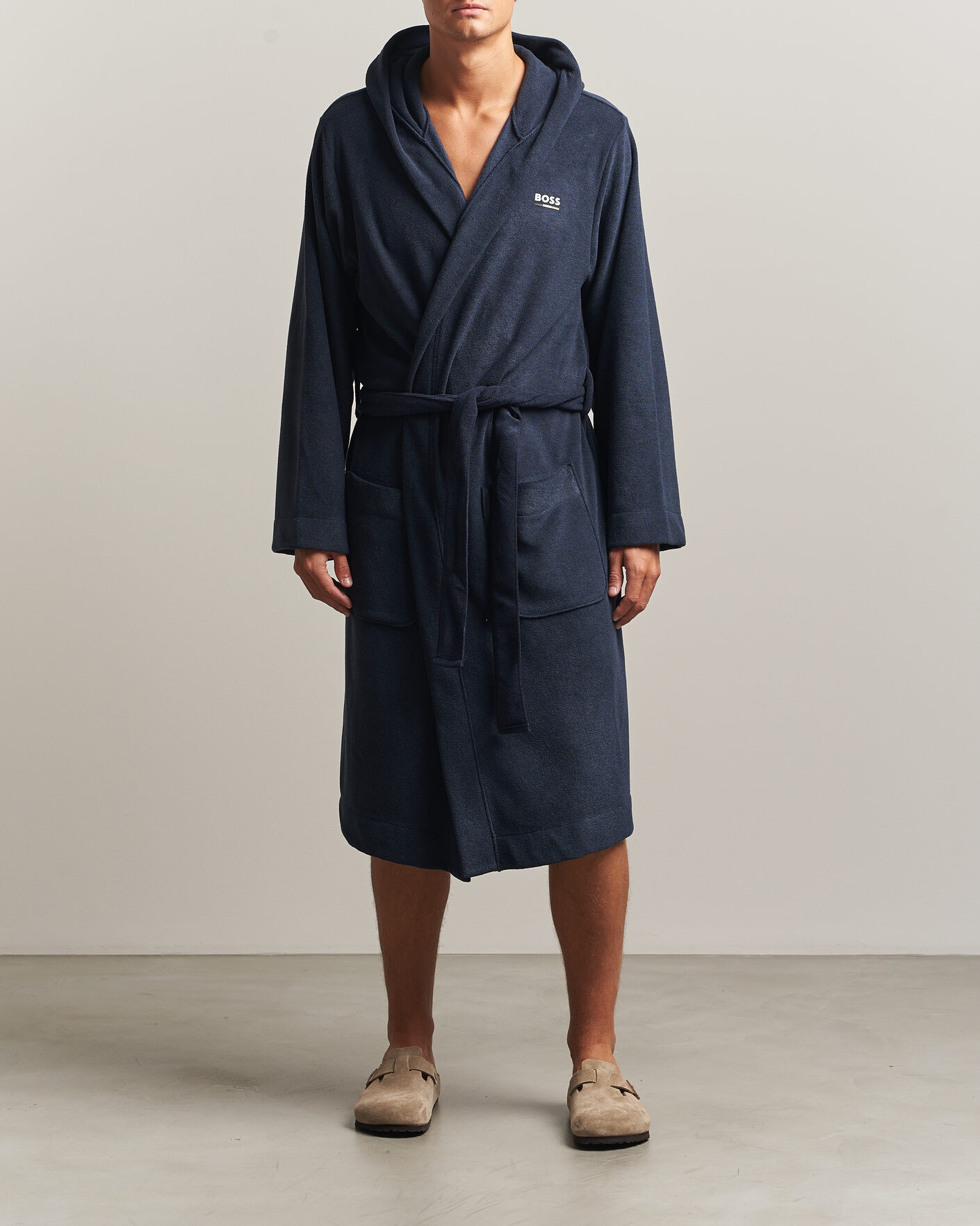 Hombres | Pijamas y batas | BOSS BLACK | Terry Robe Dark Blue