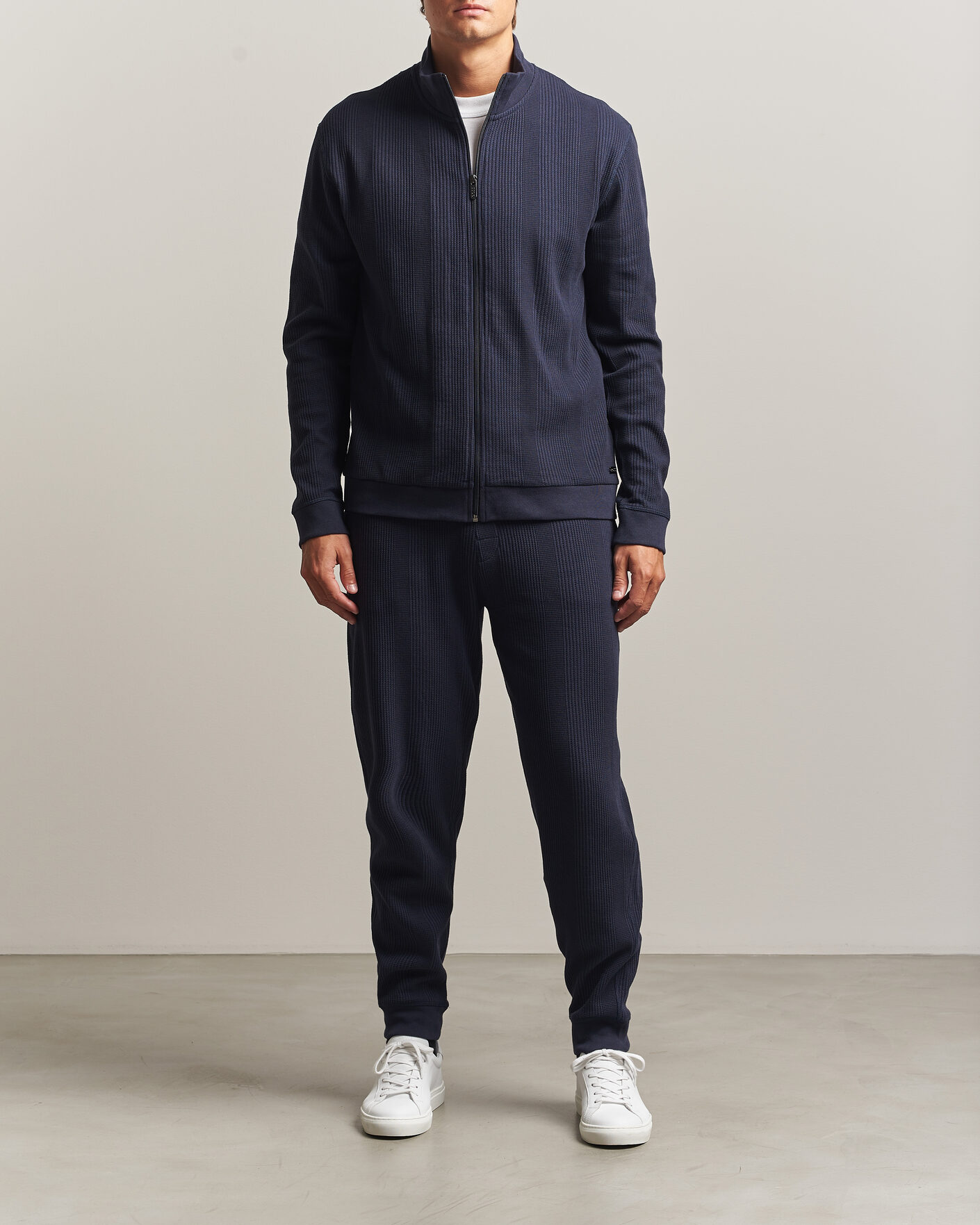 Hombres | Pantalones | BOSS BLACK | Structured Loungewear Sweatpants Dark Blue