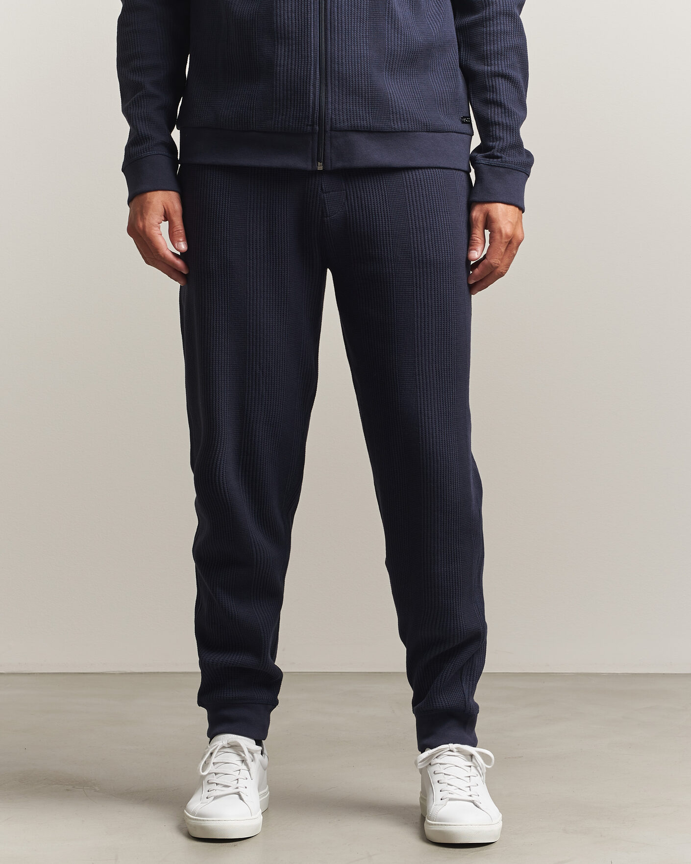 Hombres | Pantalones | BOSS BLACK | Structured Loungewear Sweatpants Dark Blue
