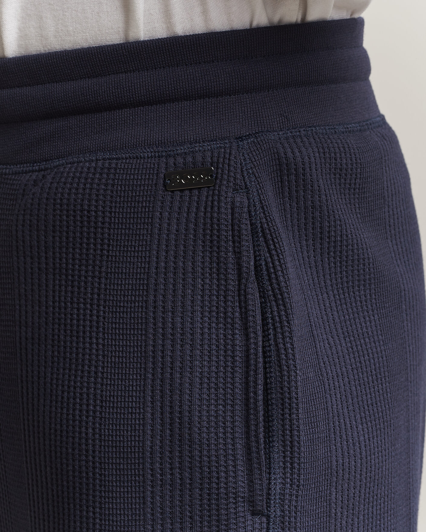 Hombres | Pantalones | BOSS BLACK | Structured Loungewear Sweatpants Dark Blue