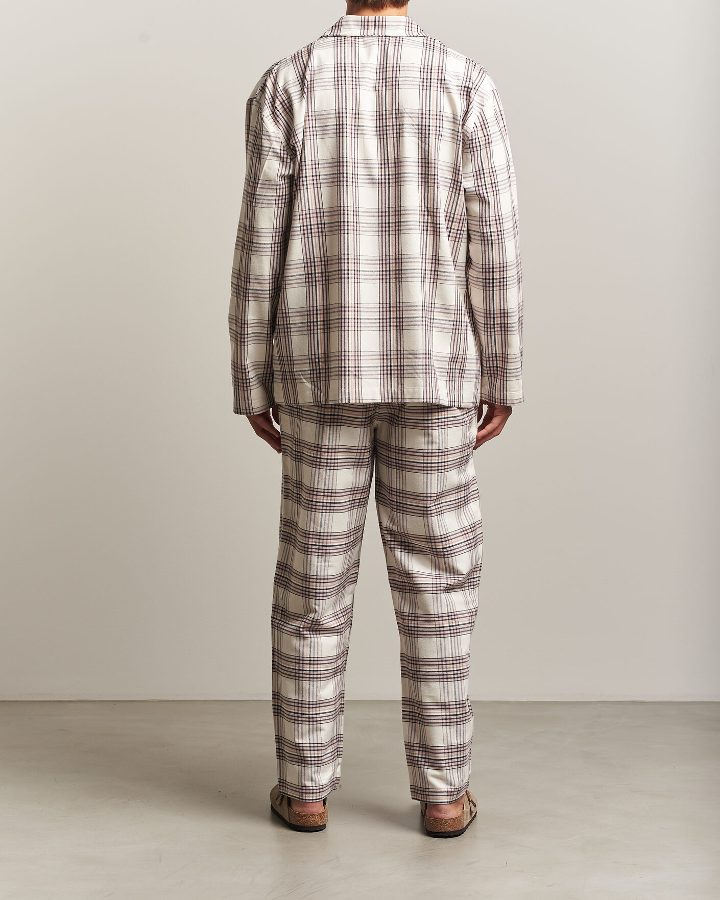 Hombres | Pijamas y batas | BOSS BLACK | Checked Flannel Pyjama Set Open White