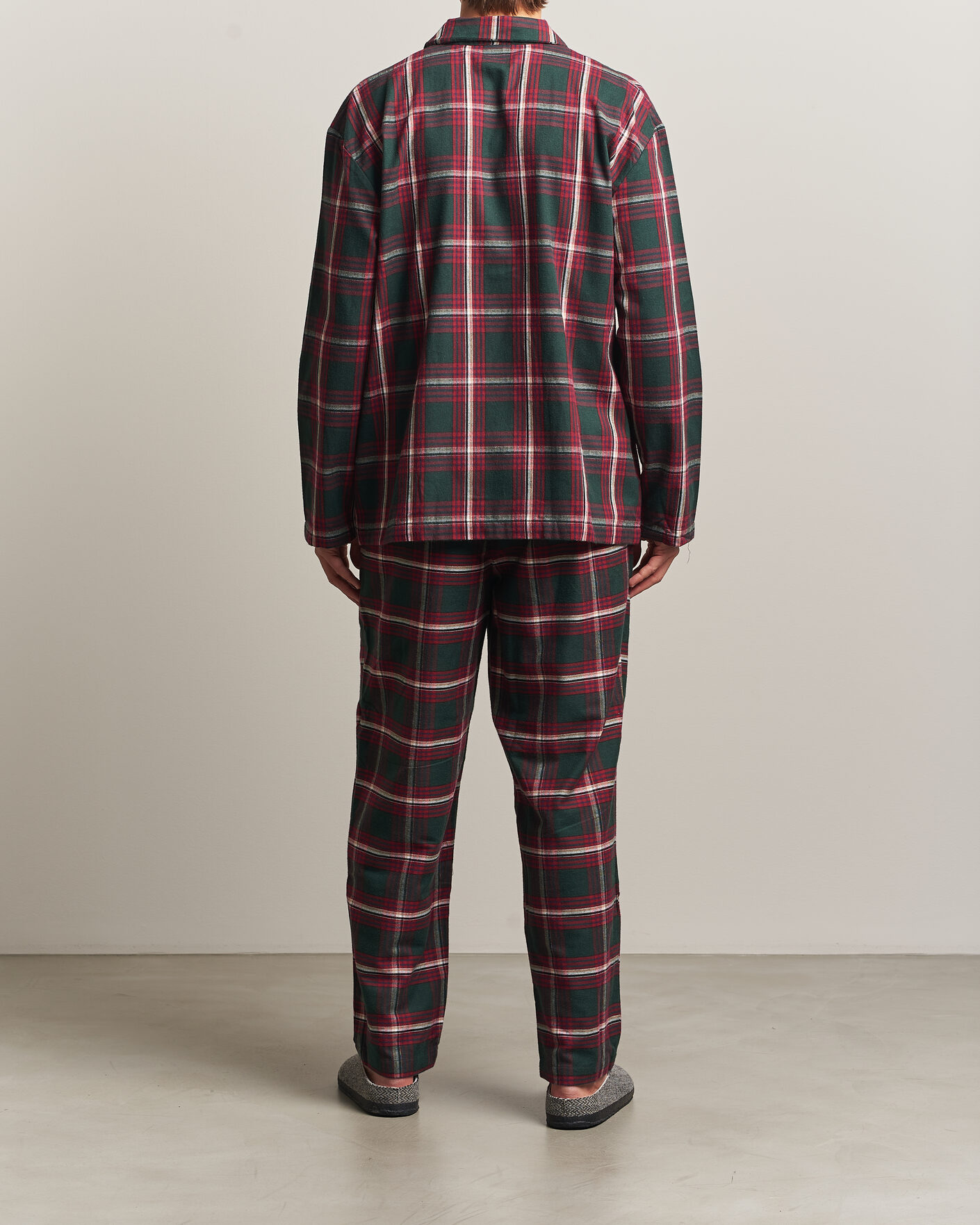 Hombres | Pijamas y batas | BOSS BLACK | Checked Flannel Pyjama Set Open Red