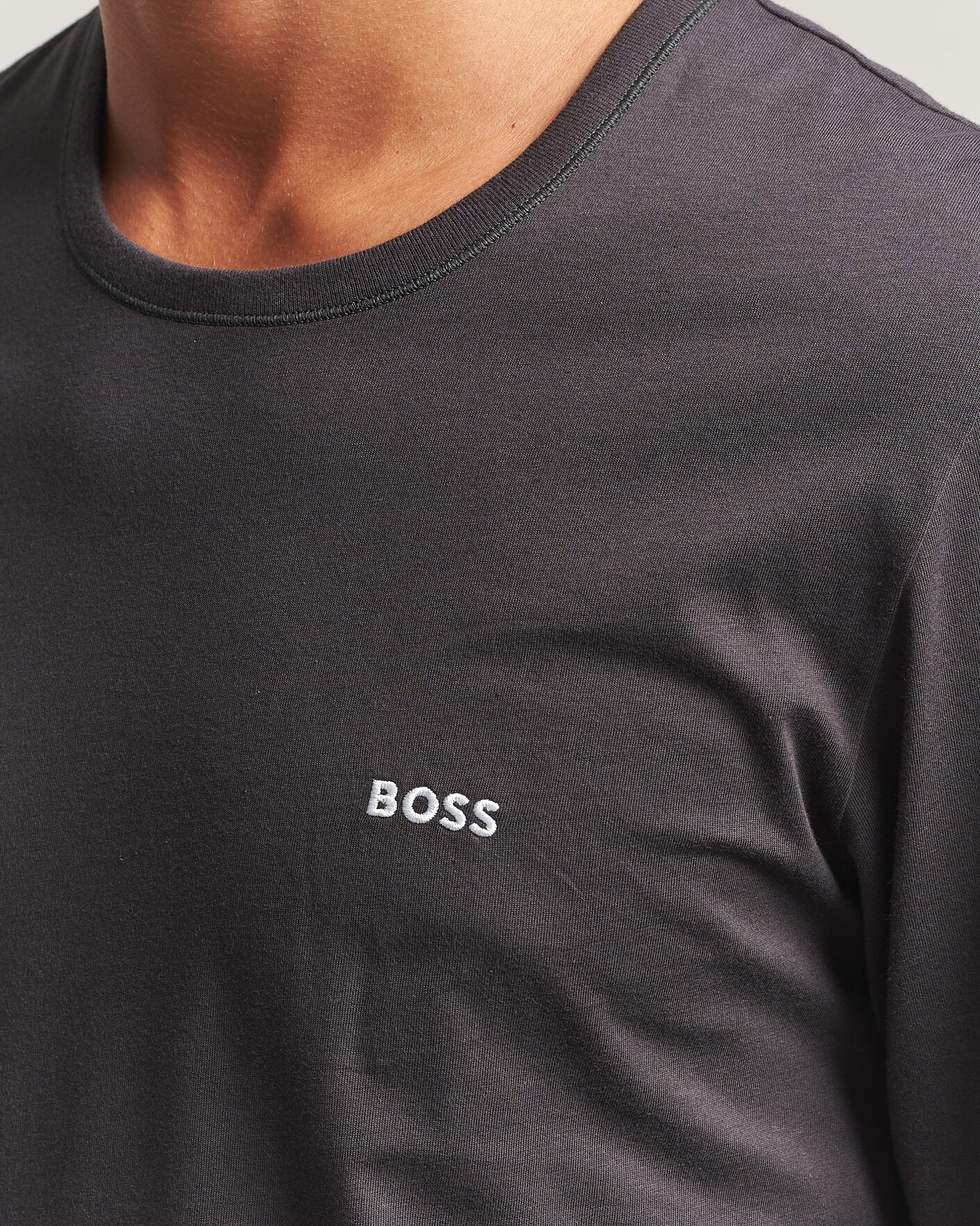 Hombres | Camisetas | BOSS BLACK | 3-Pack Long Sleeve T-Shirt Blue/Navy/Grey