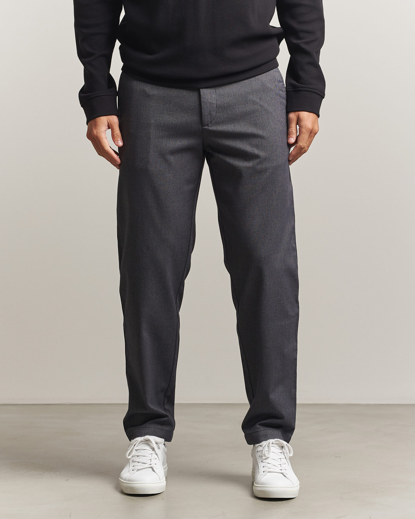 Hombres | Pantalones | BOSS ORANGE | Tapered Fit Drawstring Chino Dark Grey