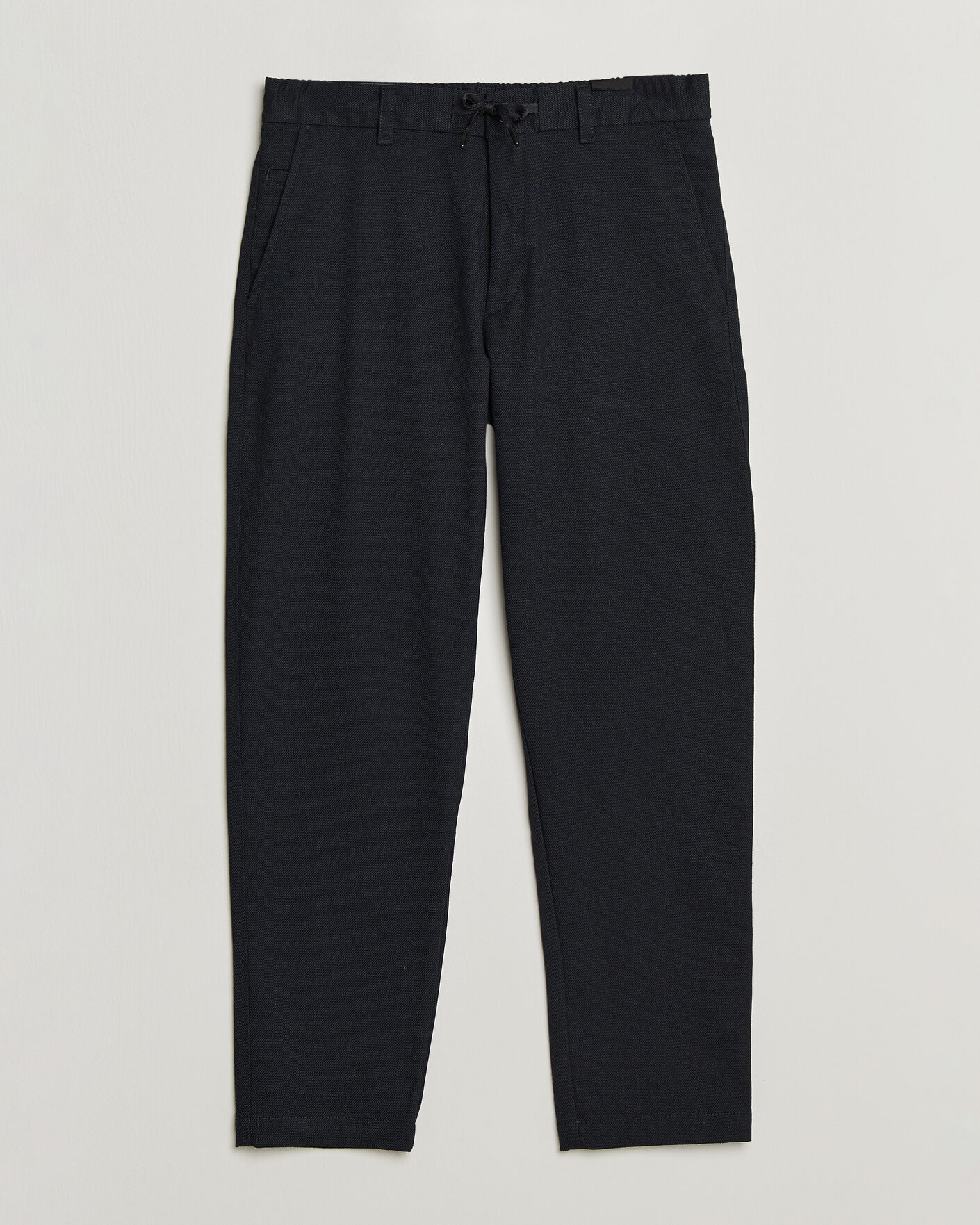 Hombres | Pantalones | BOSS ORANGE | Tapered Fit Drawstring Chino Dark Blue