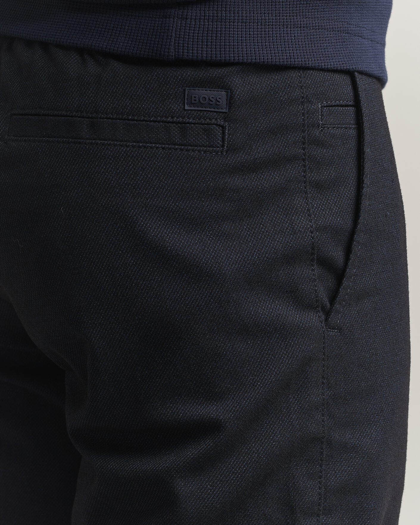 Hombres | Pantalones | BOSS ORANGE | Tapered Fit Drawstring Chino Dark Blue