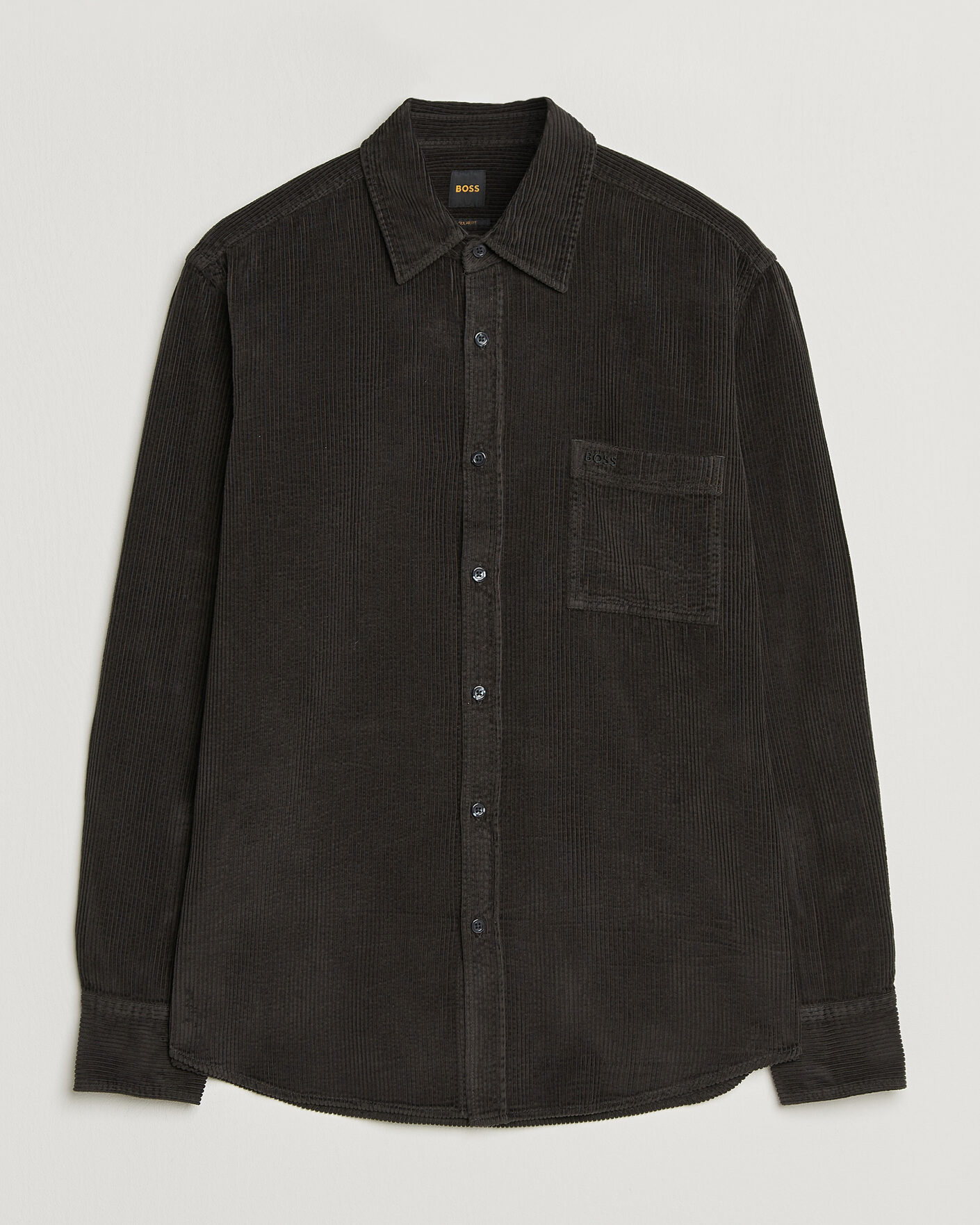 Hombres | Camisas | BOSS ORANGE | Relegant Corduroy Shirt Black
