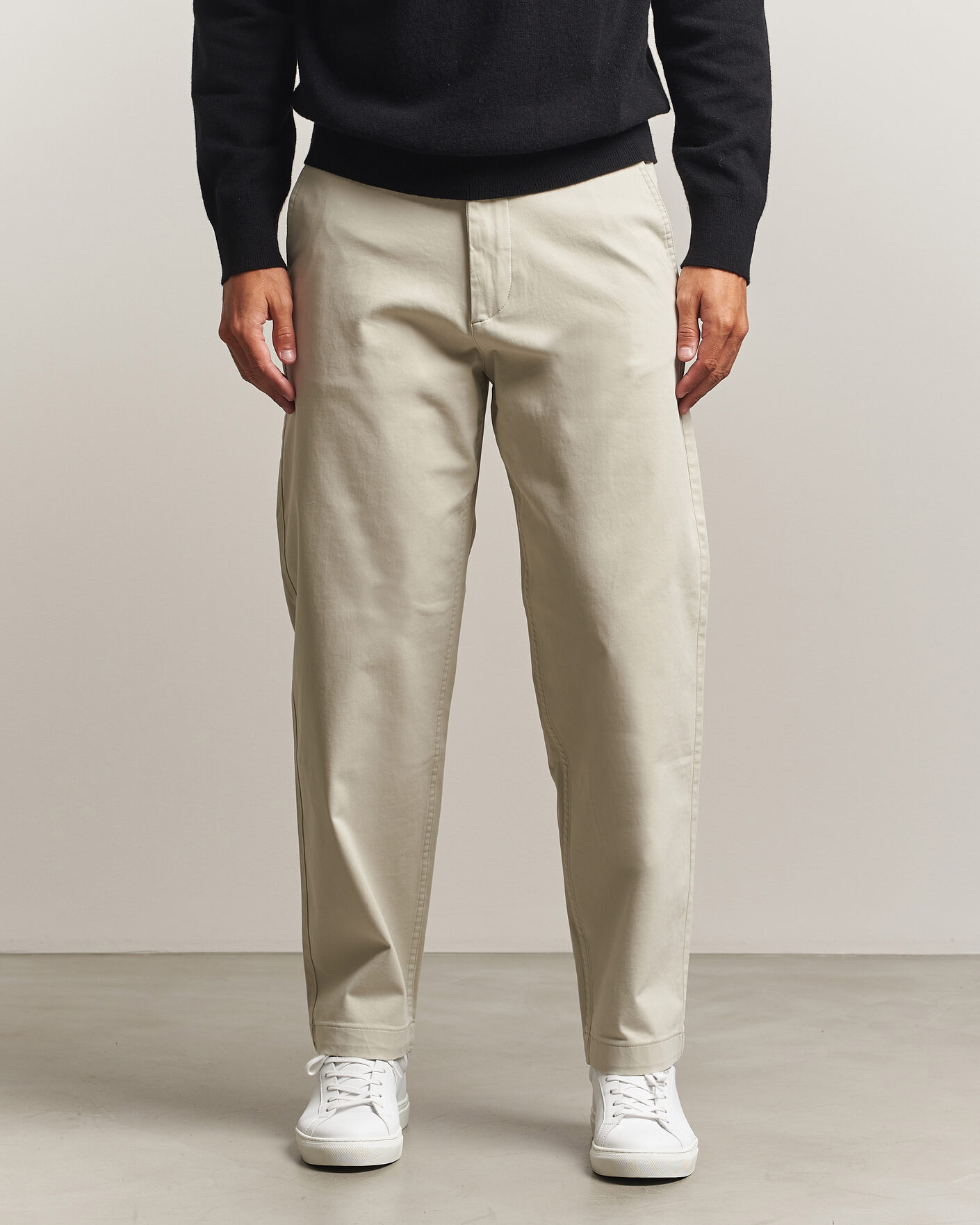 Hombres | Pantalones | BOSS ORANGE | Cotton Chino Light Beige