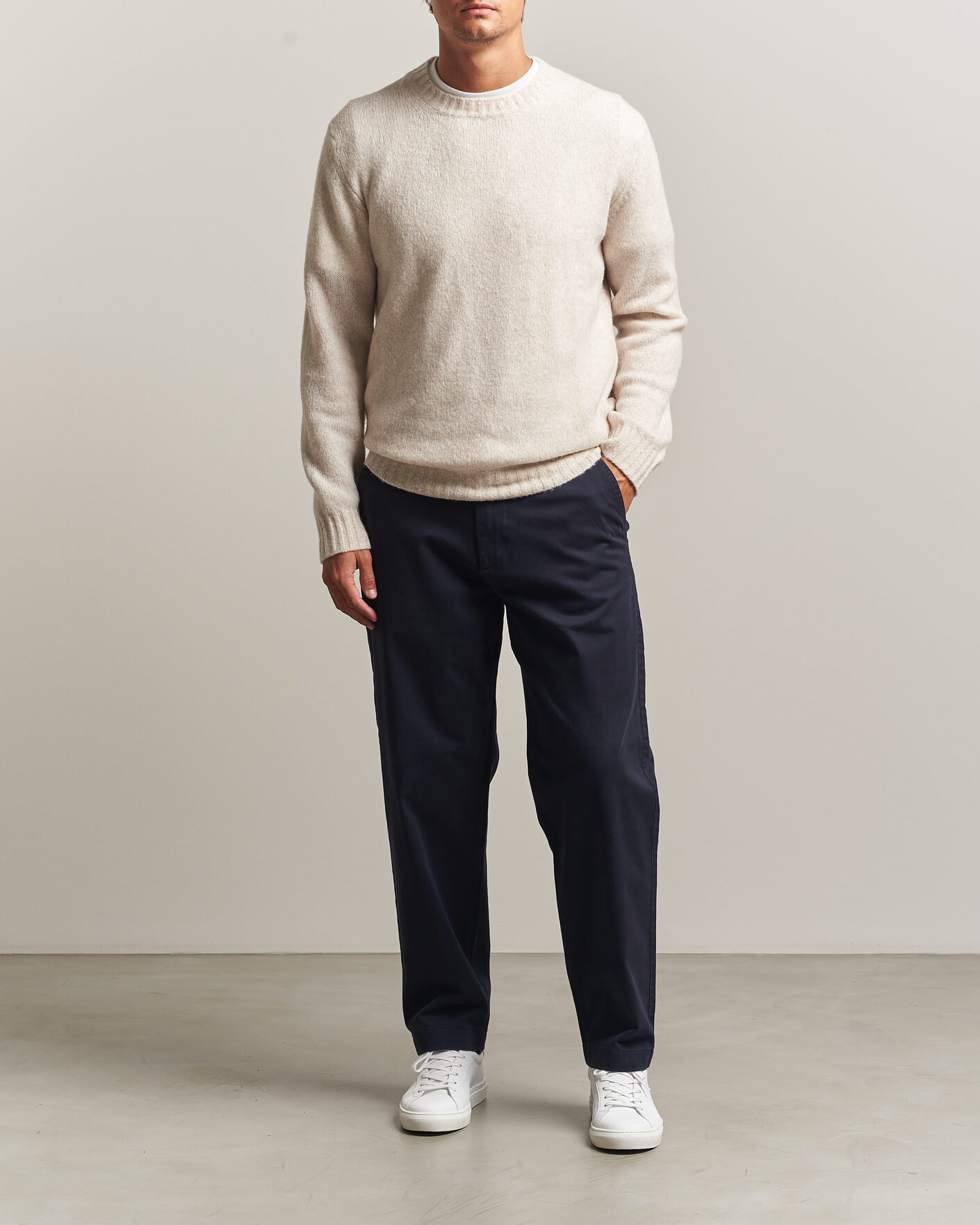 Hombres | Pantalones | BOSS ORANGE | Cotton Chino Dark Blue