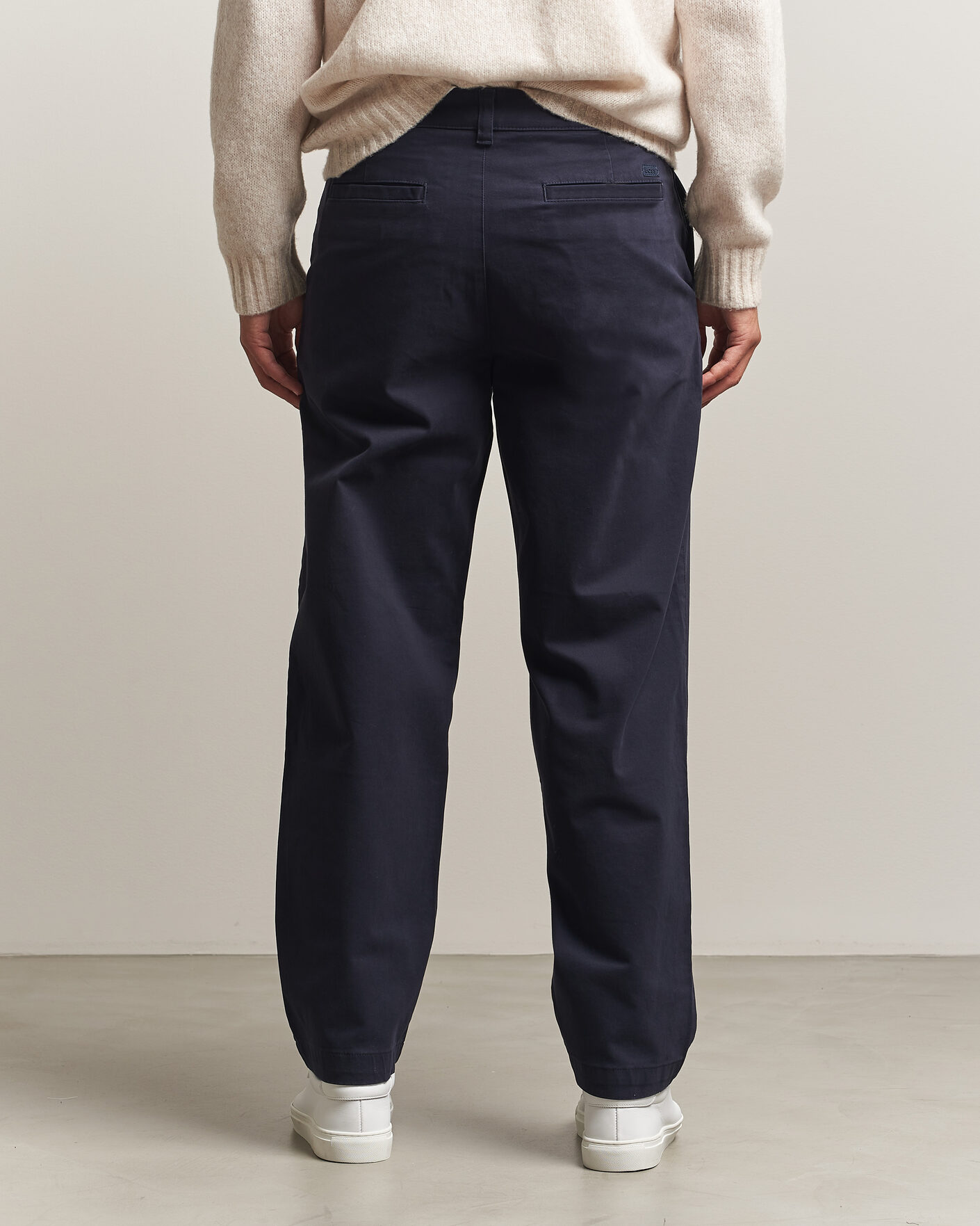 Hombres | Pantalones | BOSS ORANGE | Cotton Chino Dark Blue