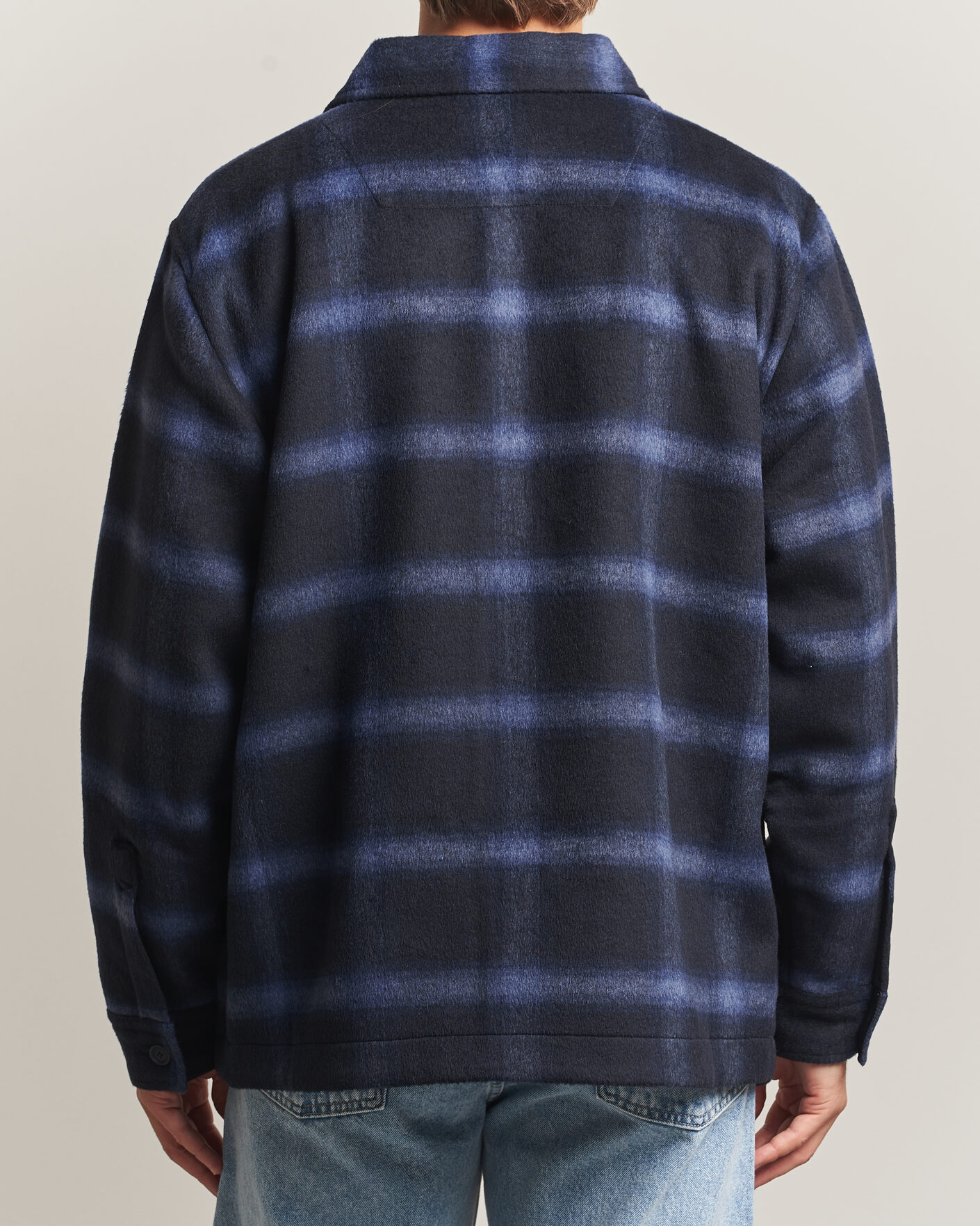 Hombres | Abrigos y chaquetas | BOSS ORANGE | Losky Flannel Checked Overshirt Dark Blue