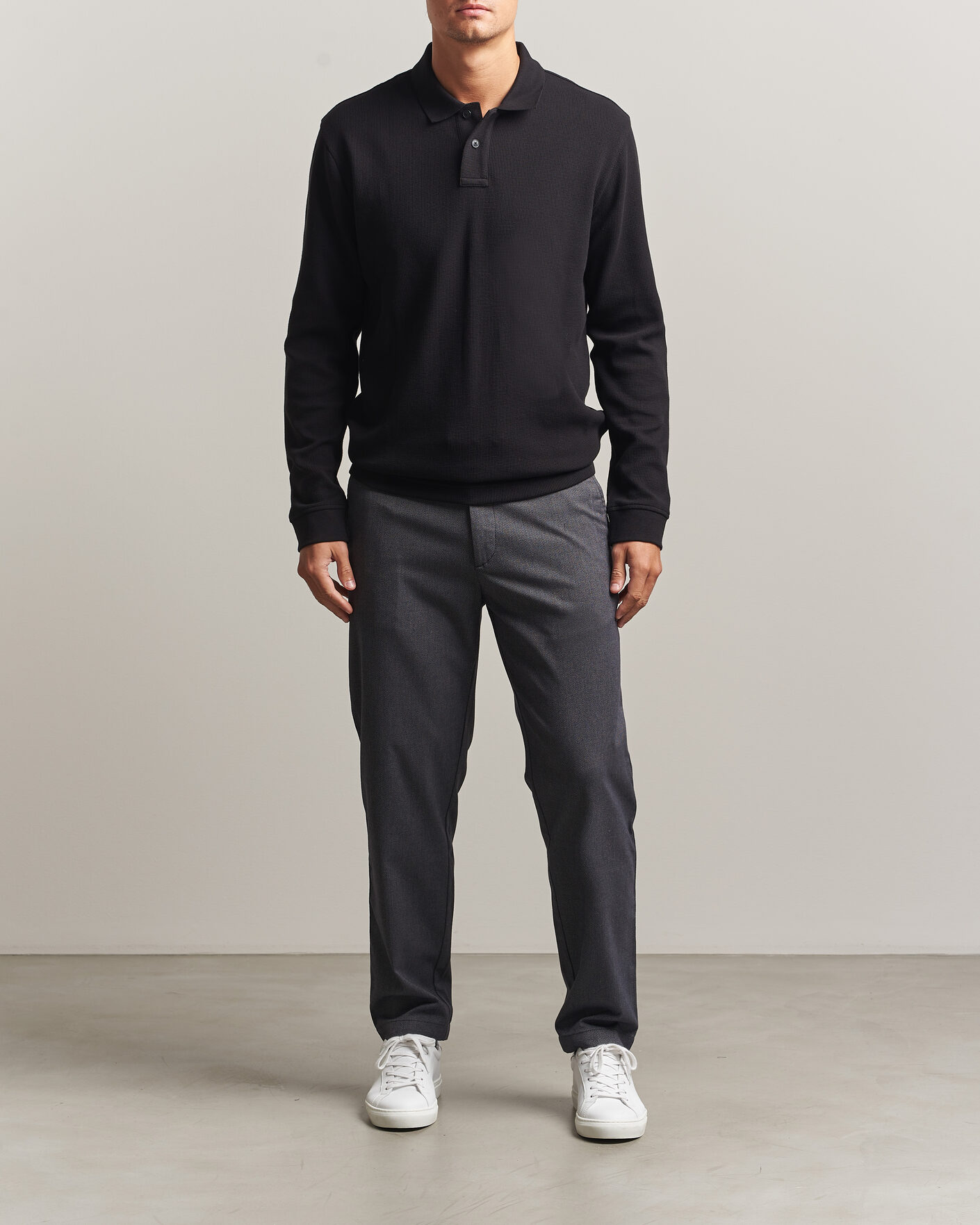 Hombres | Jerséis y prendas de punto | BOSS ORANGE | Petempesto Polo Sweater Black
