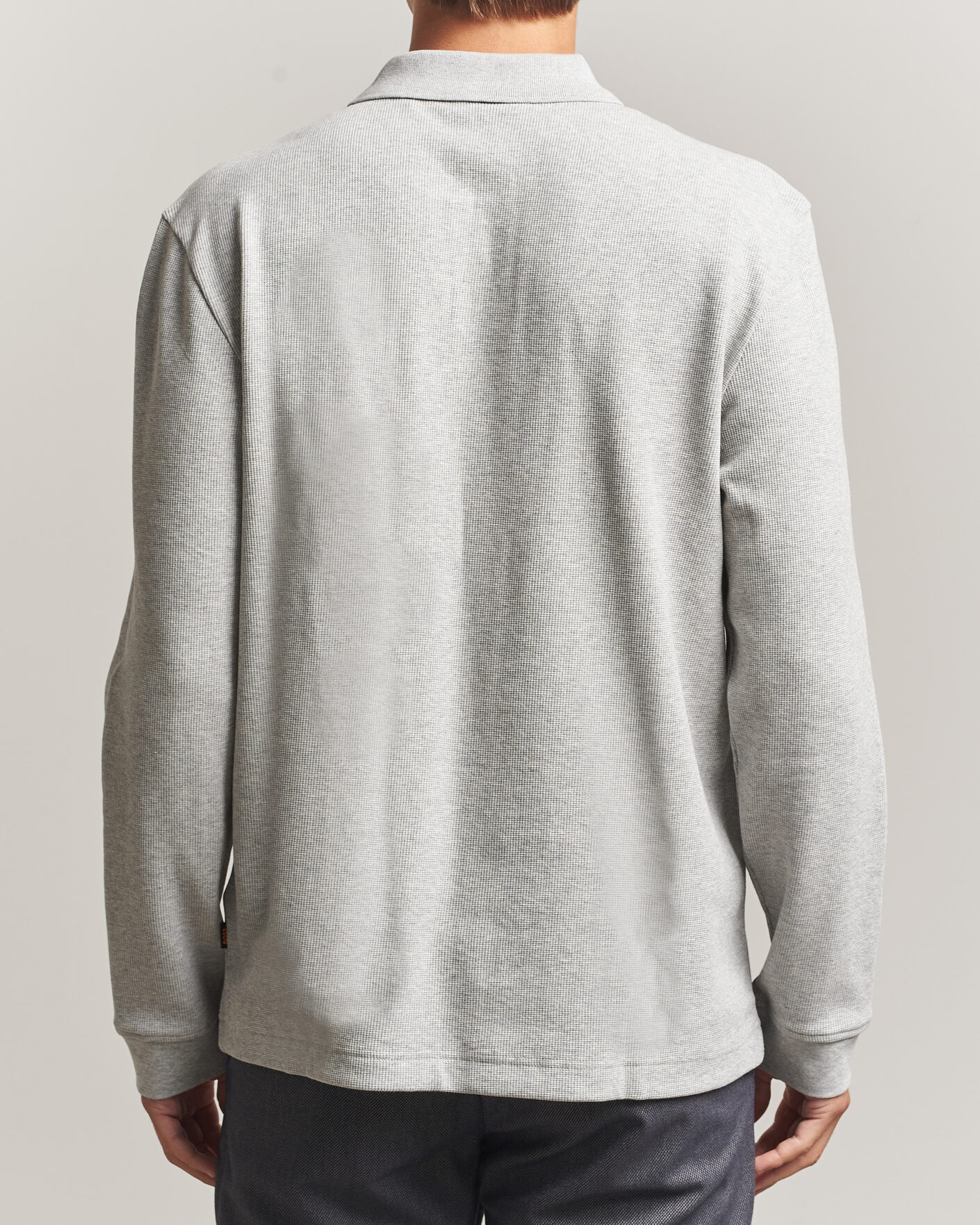 Hombres | Jerséis y prendas de punto | BOSS ORANGE | Petempesto Polo Sweater Open Grey
