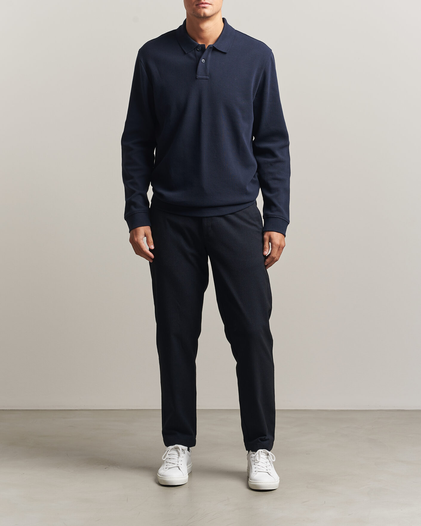 Hombres | Jerséis y prendas de punto | BOSS ORANGE | Petempesto Polo Sweater Dark Blue