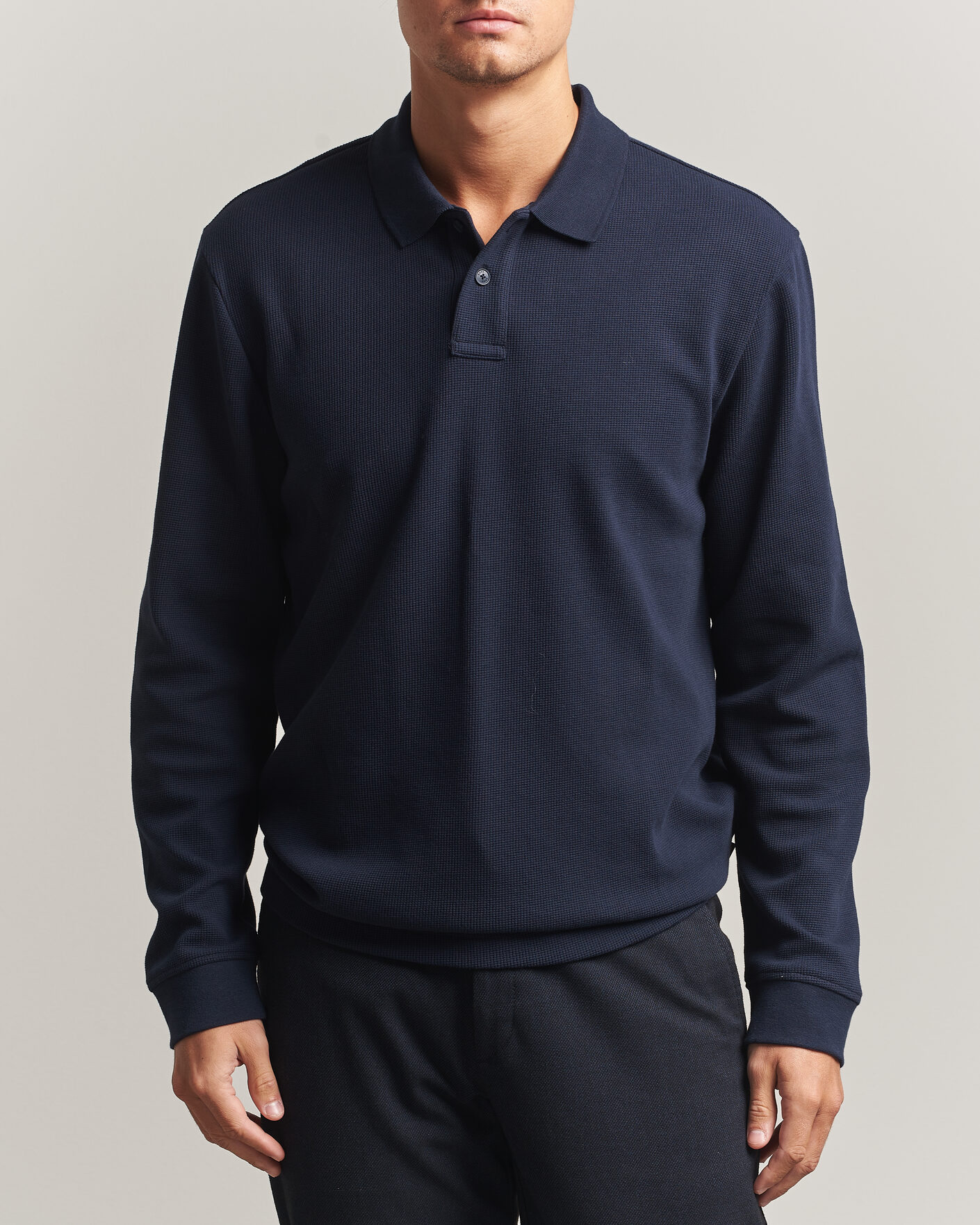 Hombres | Jerséis y prendas de punto | BOSS ORANGE | Petempesto Polo Sweater Dark Blue