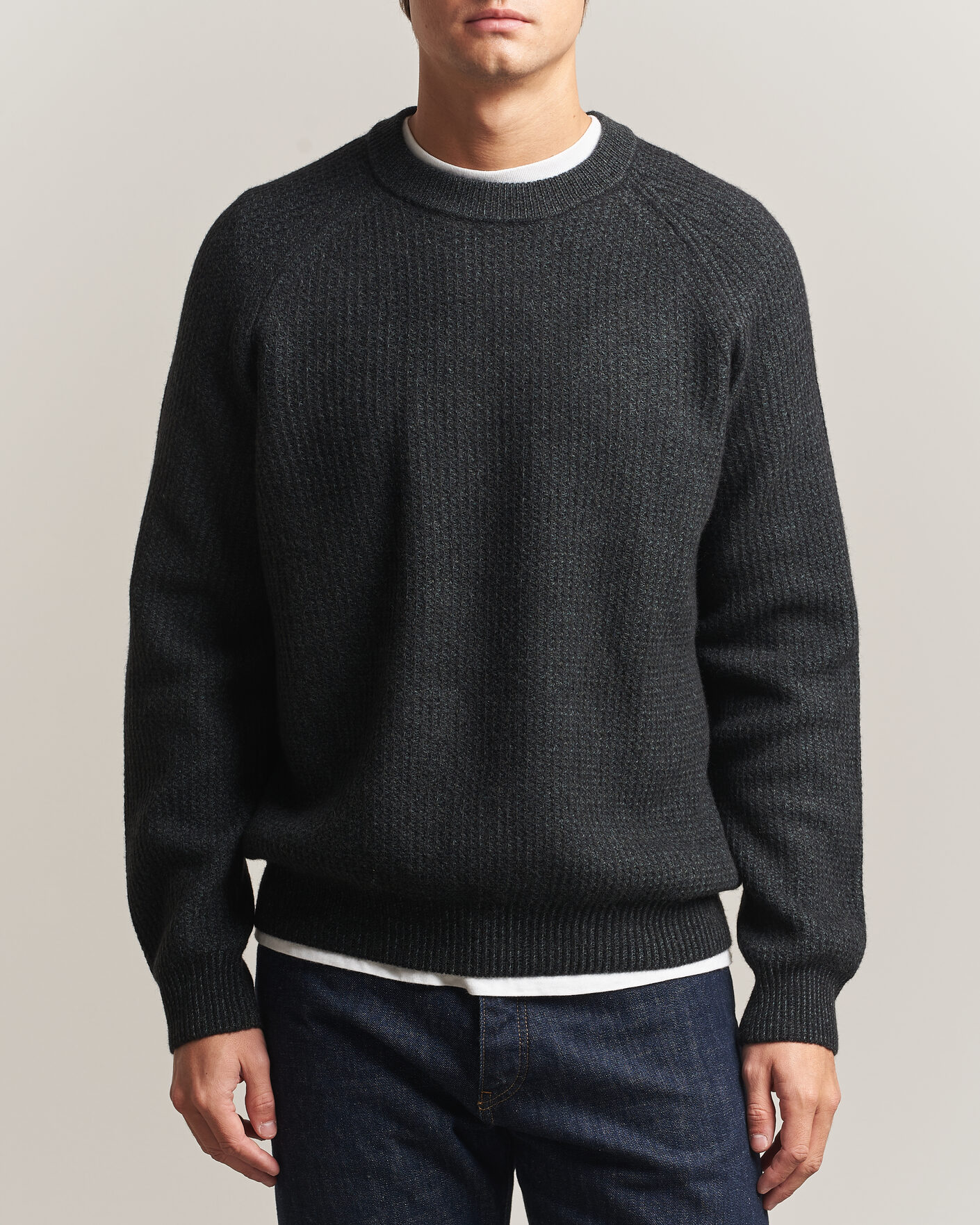 Hombres | Jerséis y prendas de punto | BOSS ORANGE | Kepler Wool Knitted Sweater Black