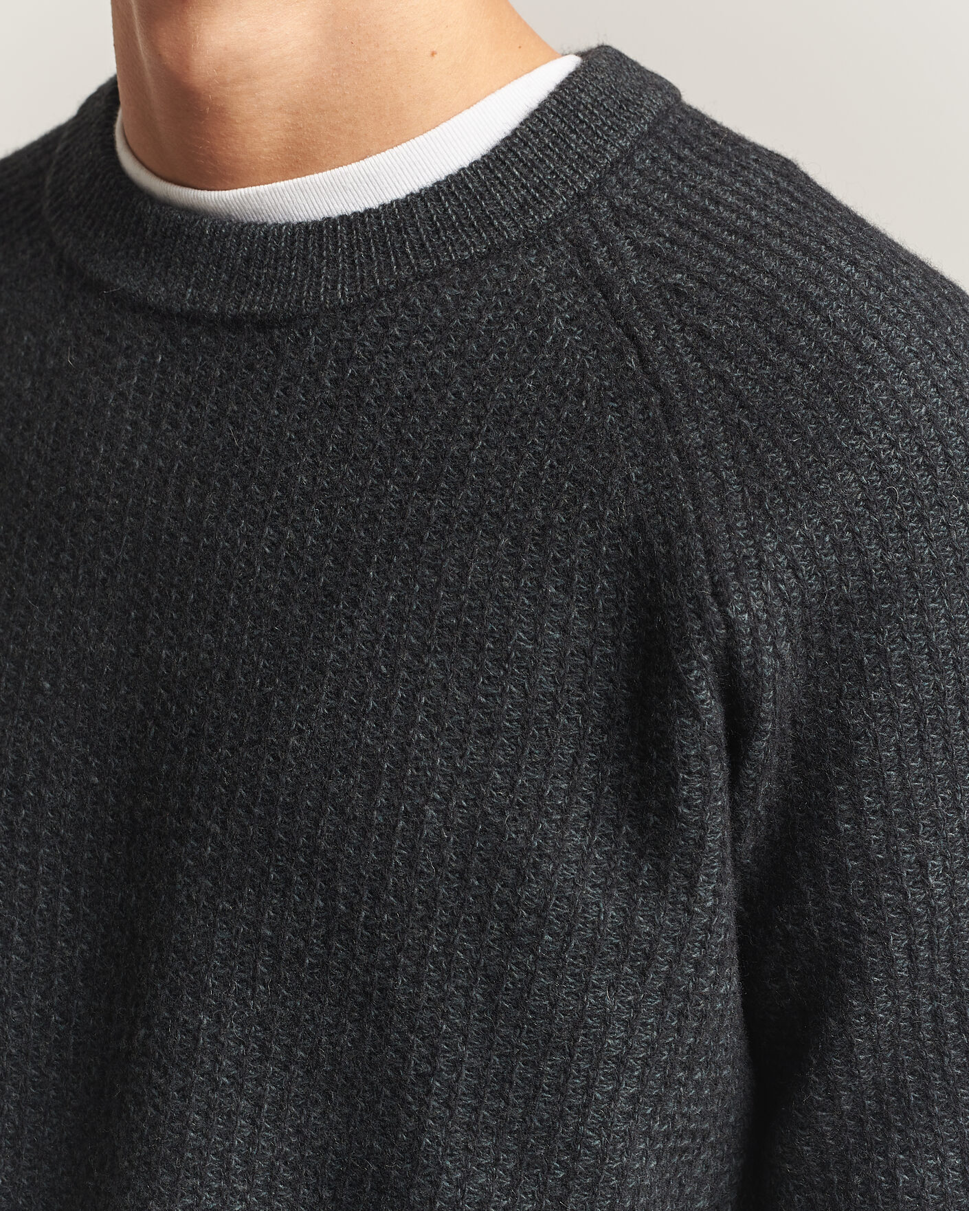 Hombres | Jerséis y prendas de punto | BOSS ORANGE | Kepler Wool Knitted Sweater Black
