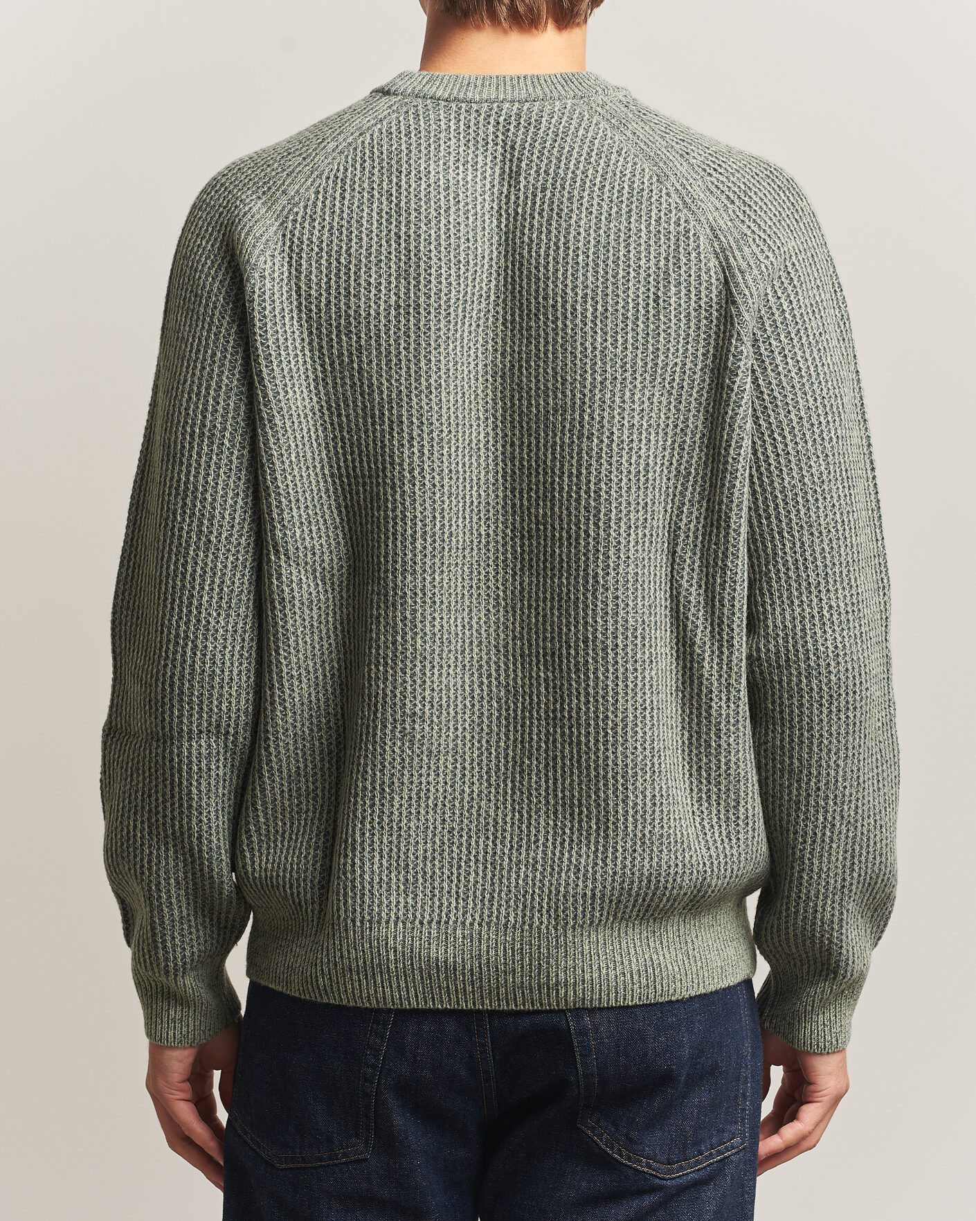 Hombres | Jerséis y prendas de punto | BOSS ORANGE | Kepler Wool Knitted Sweater Open Green