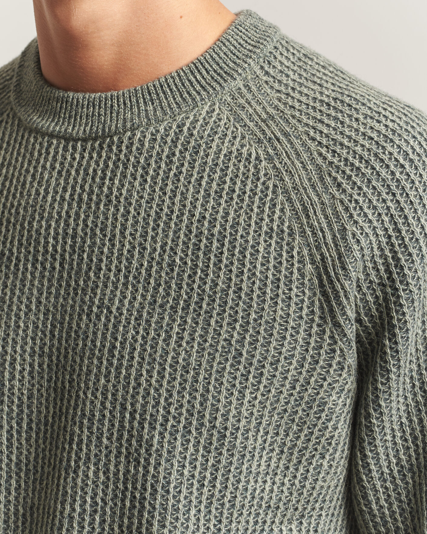 Hombres | Jerséis y prendas de punto | BOSS ORANGE | Kepler Wool Knitted Sweater Open Green
