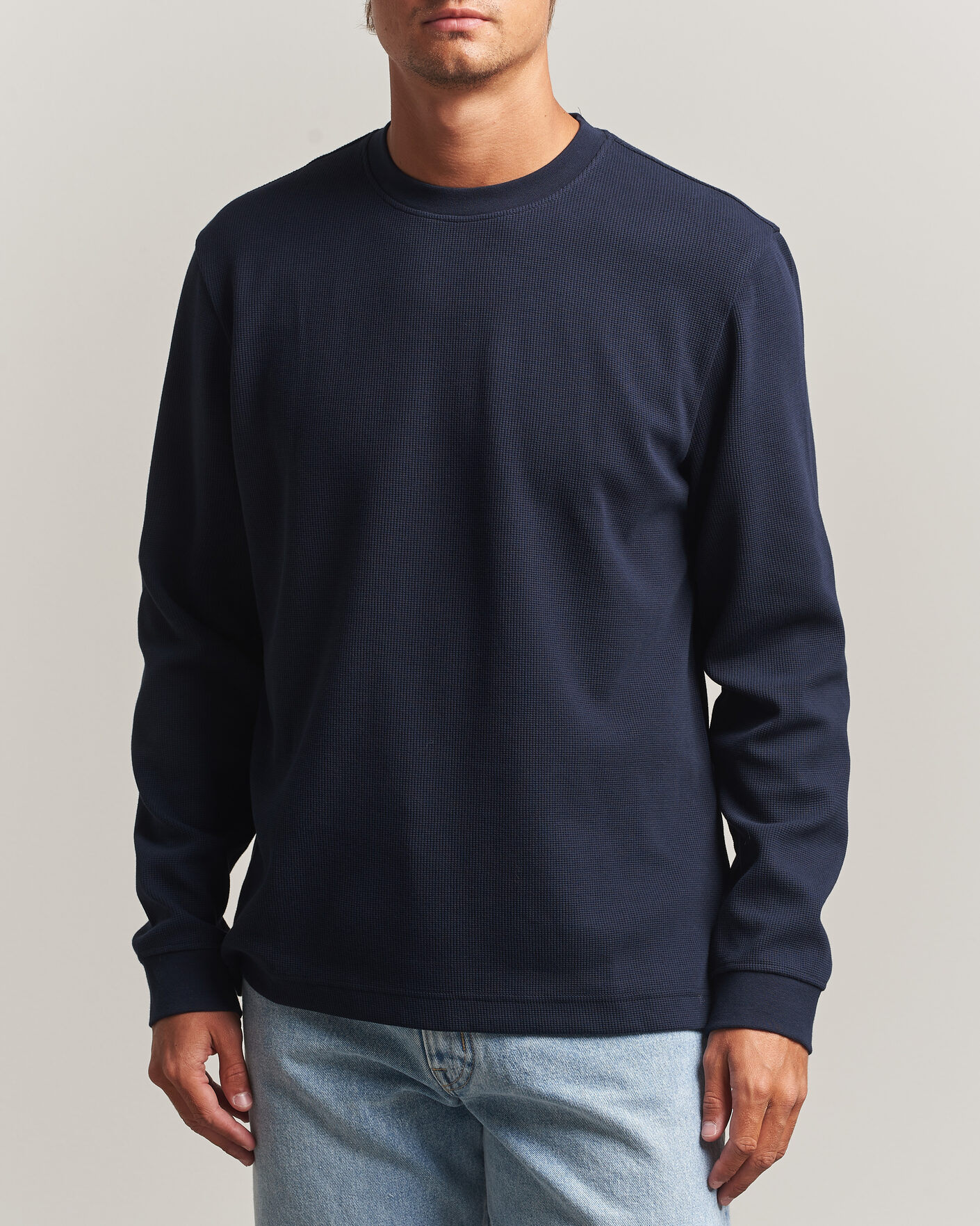 Hombres | Jerséis y prendas de punto | BOSS ORANGE | Tempesto Sweater Dark Blue