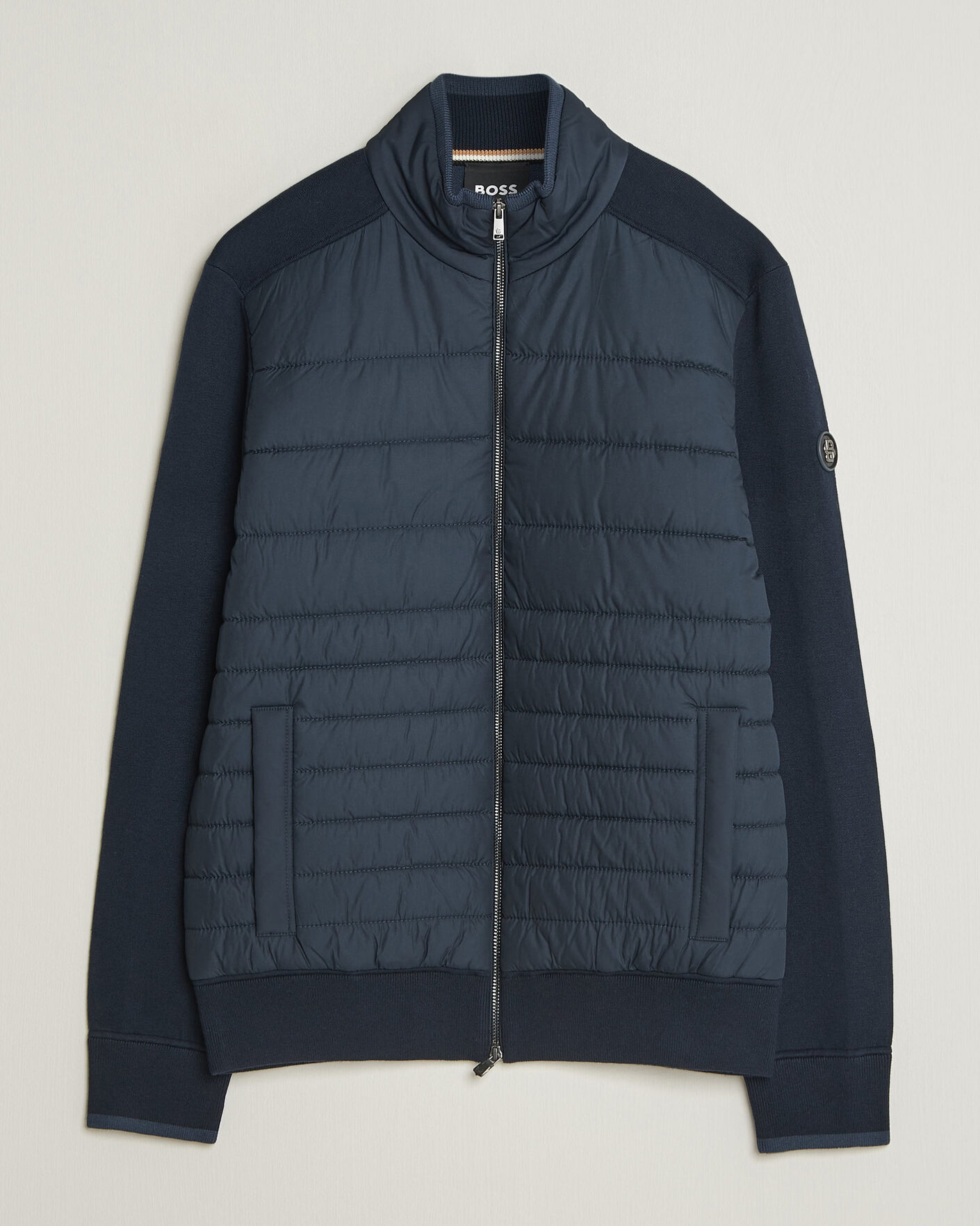 Hombres | Abrigos y chaquetas | BOSS BLACK | Facente Hybrid Jacket Dark Blue