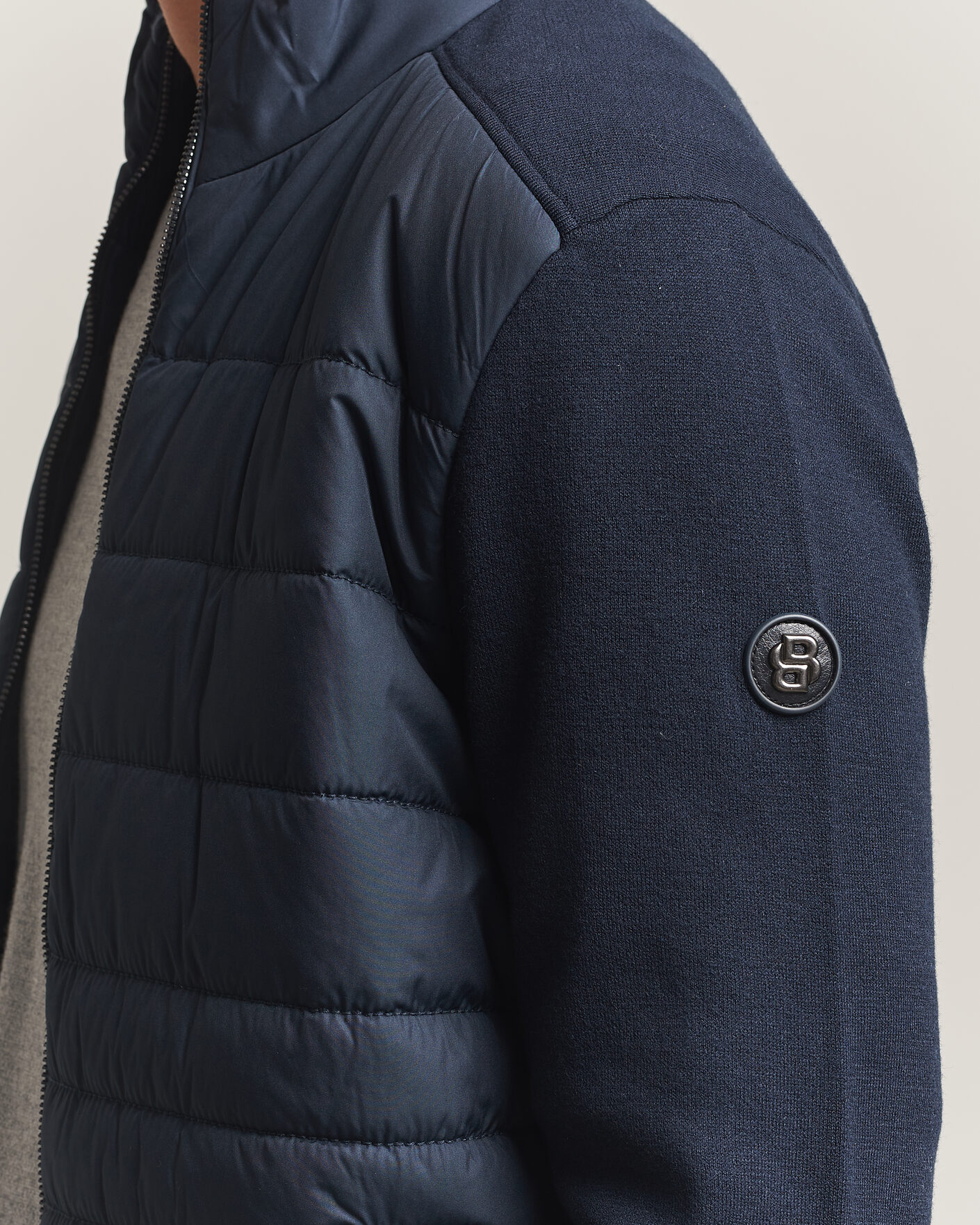 Hombres | Abrigos y chaquetas | BOSS BLACK | Facente Hybrid Jacket Dark Blue