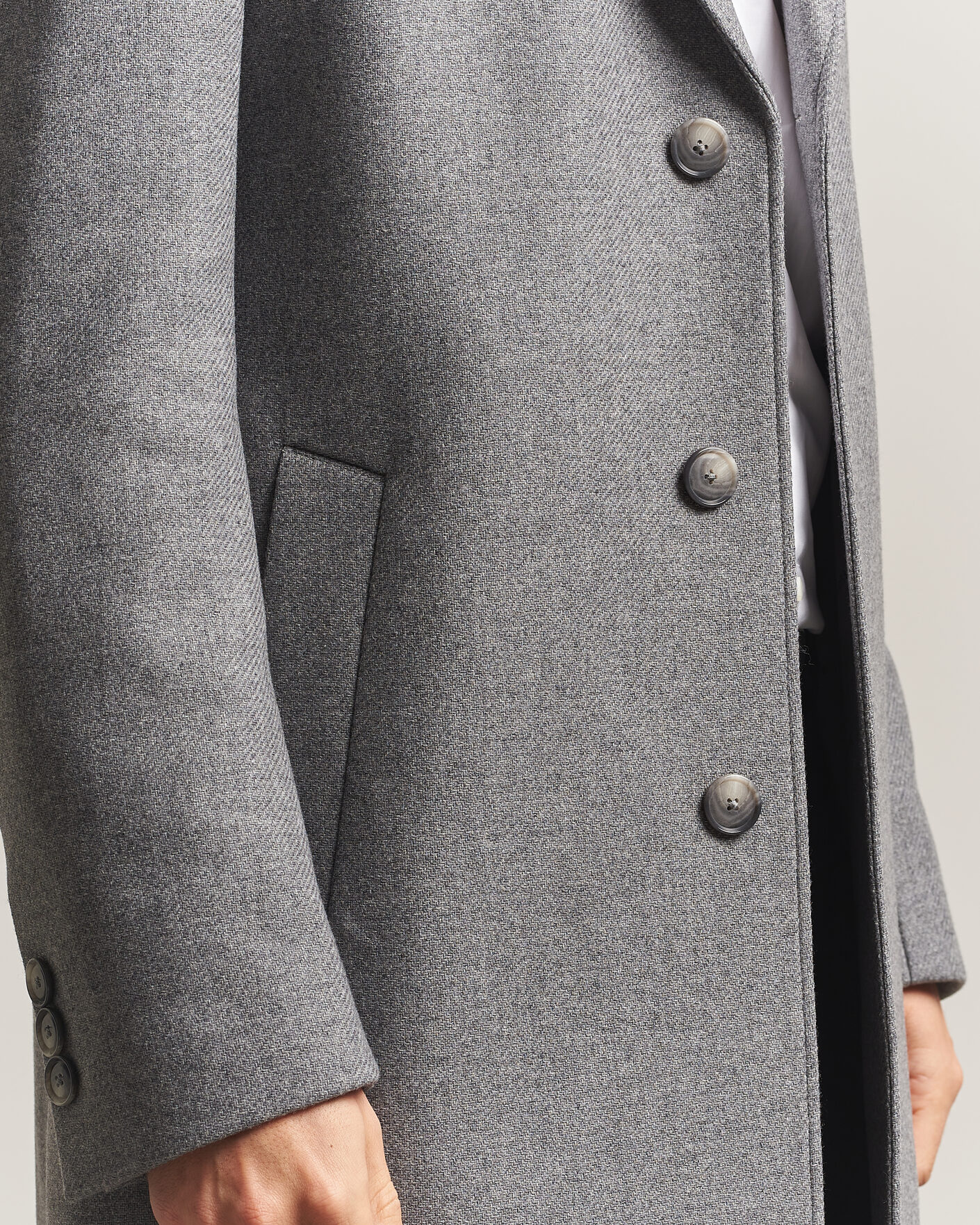 Hombres | Abrigos y chaquetas | BOSS BLACK | Hyde Wool Coat Medium Grey