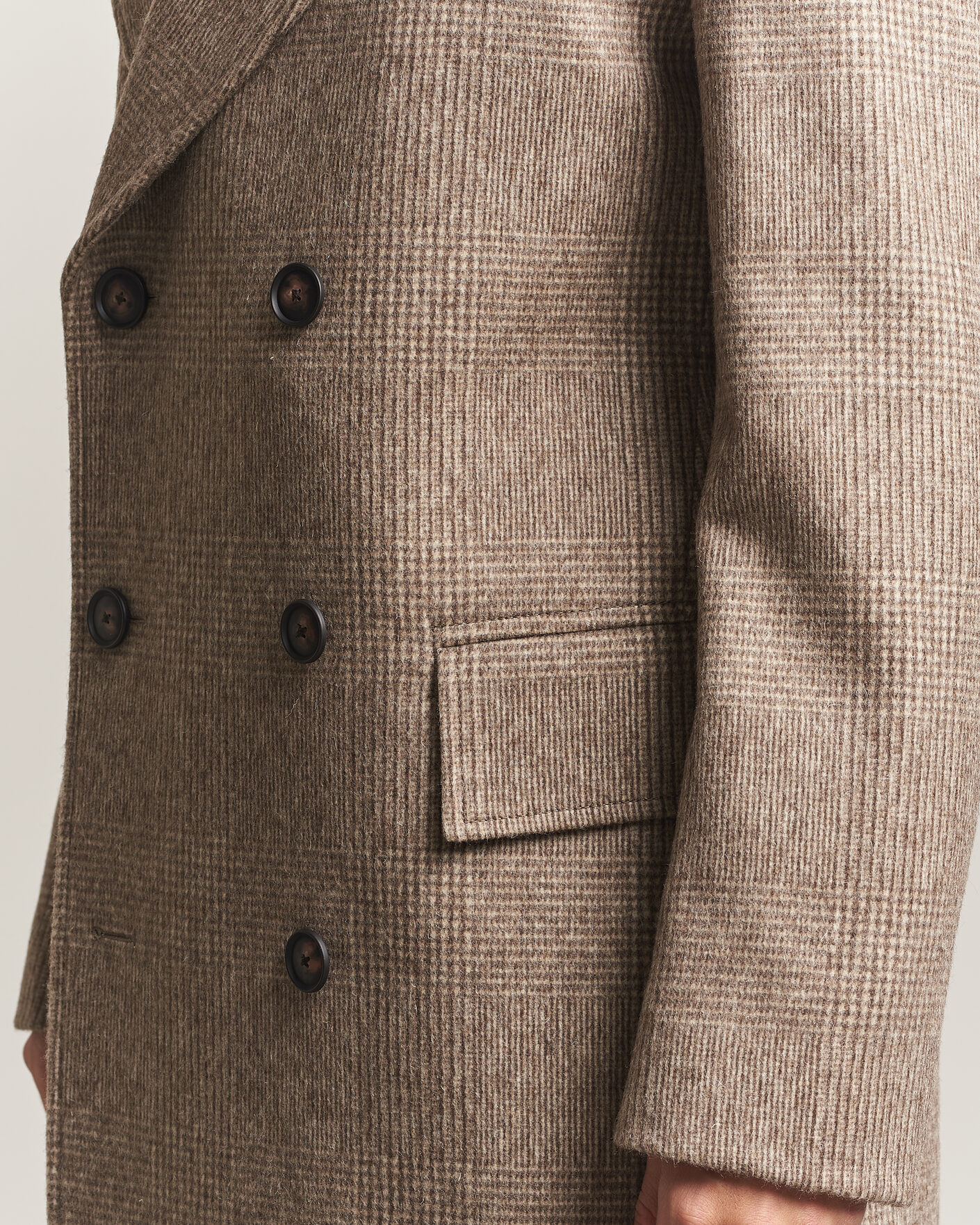 Hombres | Abrigos y chaquetas | BOSS BLACK | Jared Wool Double Breasted Coat Open Brown