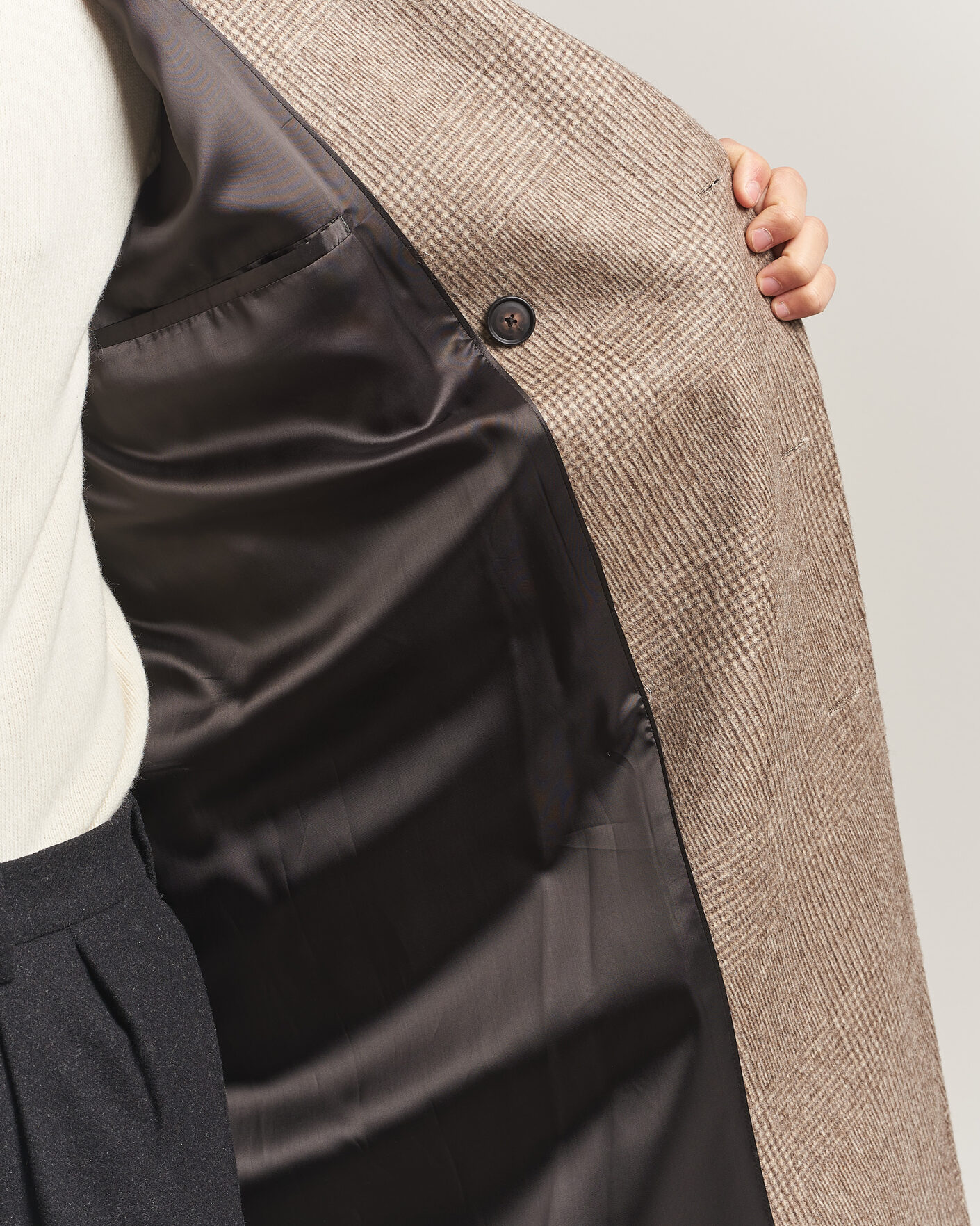 Hombres | Abrigos y chaquetas | BOSS BLACK | Jared Wool Double Breasted Coat Open Brown
