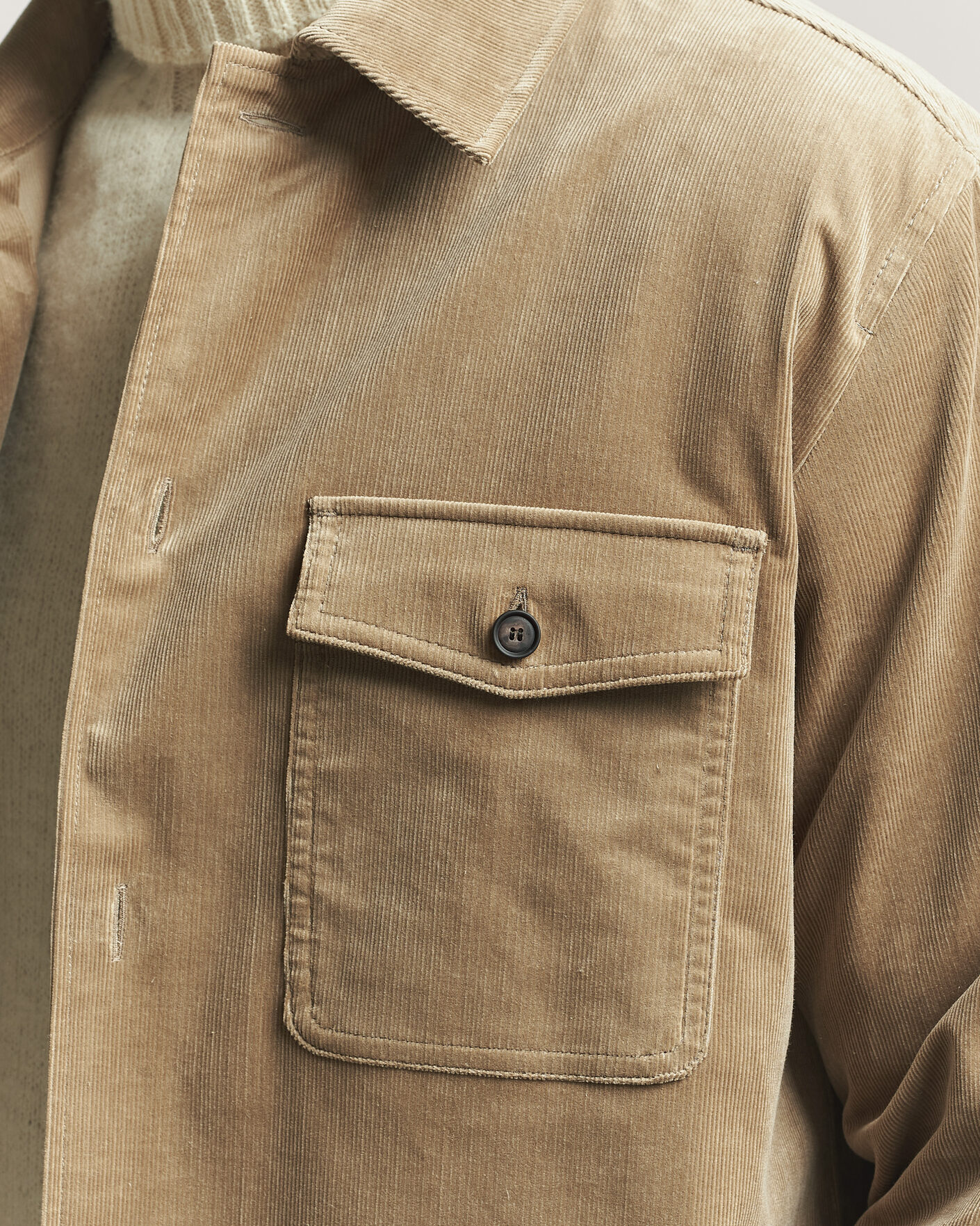 Hombres | Camisas | BOSS BLACK | Carper Corduroy Overshirt Open Brown