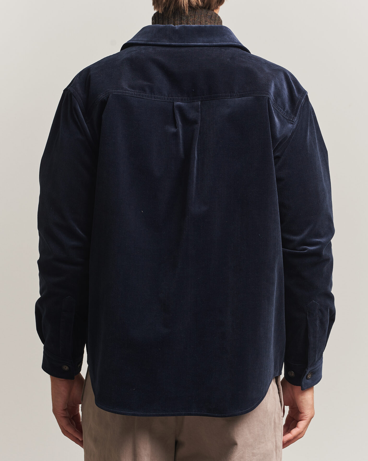 Hombres | Camisas | BOSS BLACK | Carper Corduroy Overshirt Dark Blue