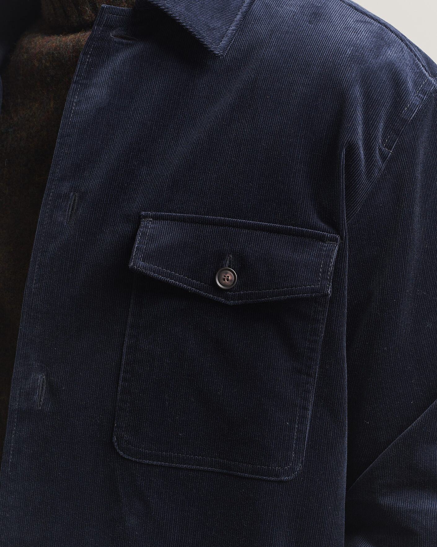 Hombres | Camisas | BOSS BLACK | Carper Corduroy Overshirt Dark Blue