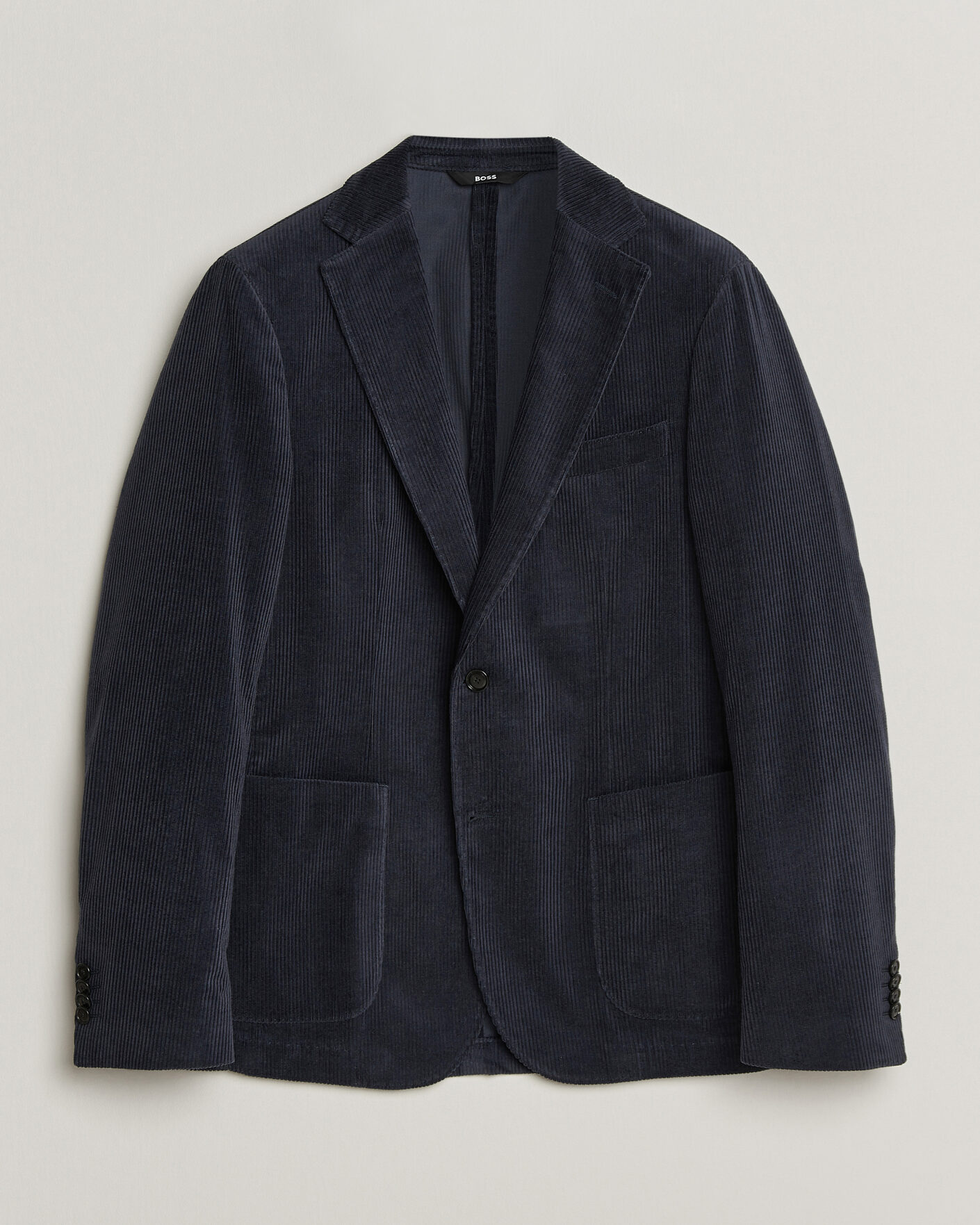 Hombres | Blazers | BOSS BLACK | Hanry Corduroy Suit Blazer Open Blue