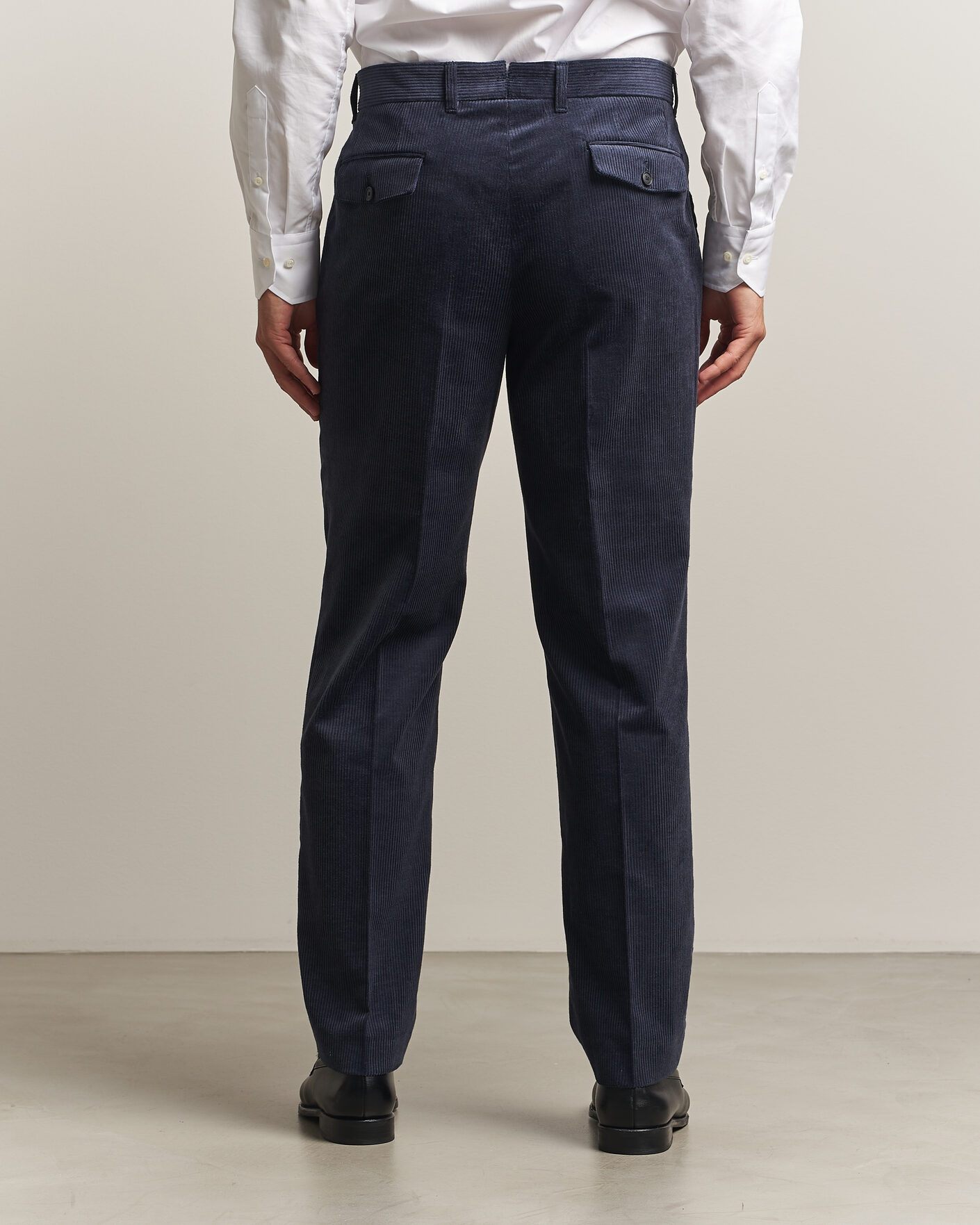 Hombres | Pantalones | BOSS BLACK | Perino Corduroy Suit Trousers Open Blue