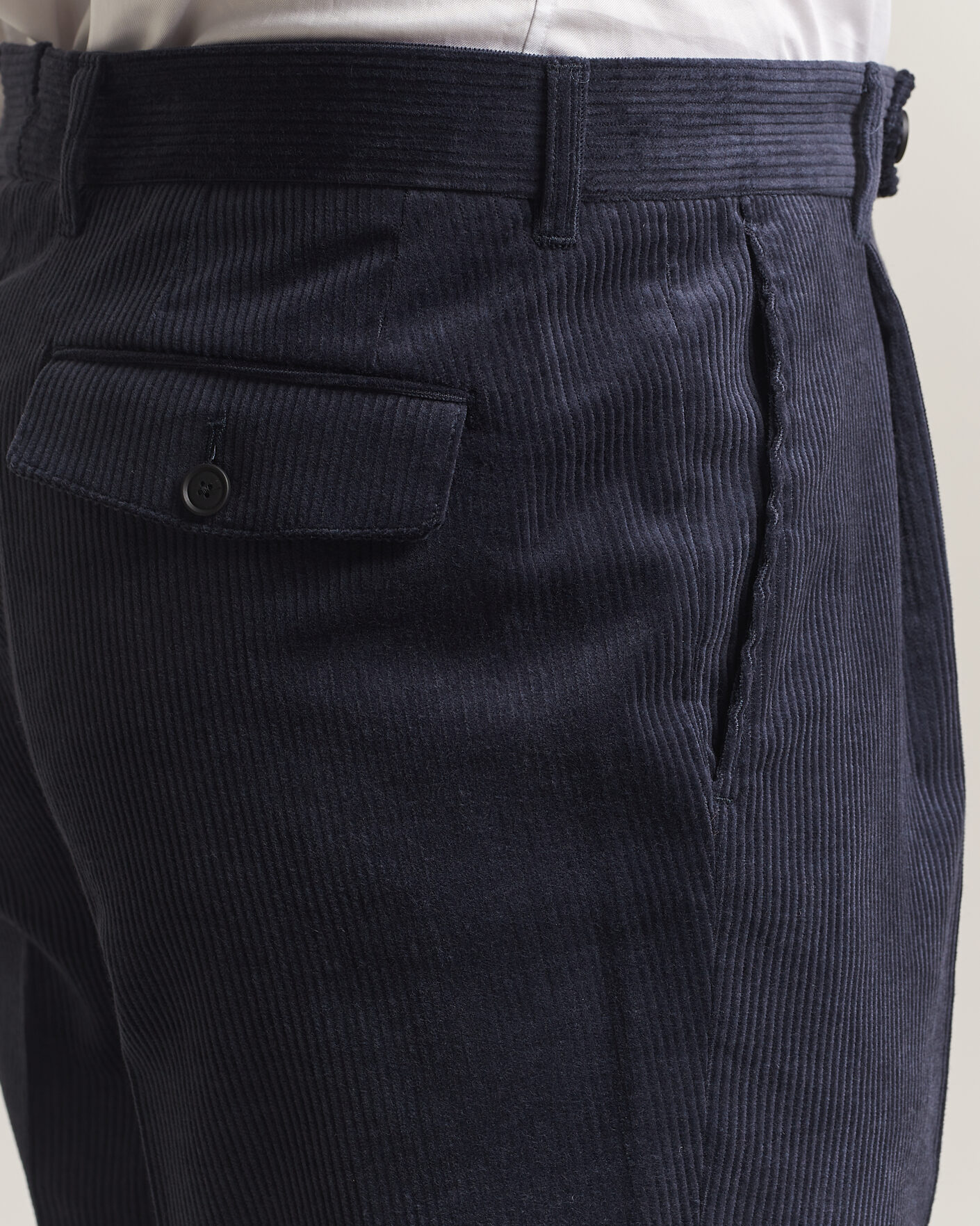 Hombres | Pantalones | BOSS BLACK | Perino Corduroy Suit Trousers Open Blue
