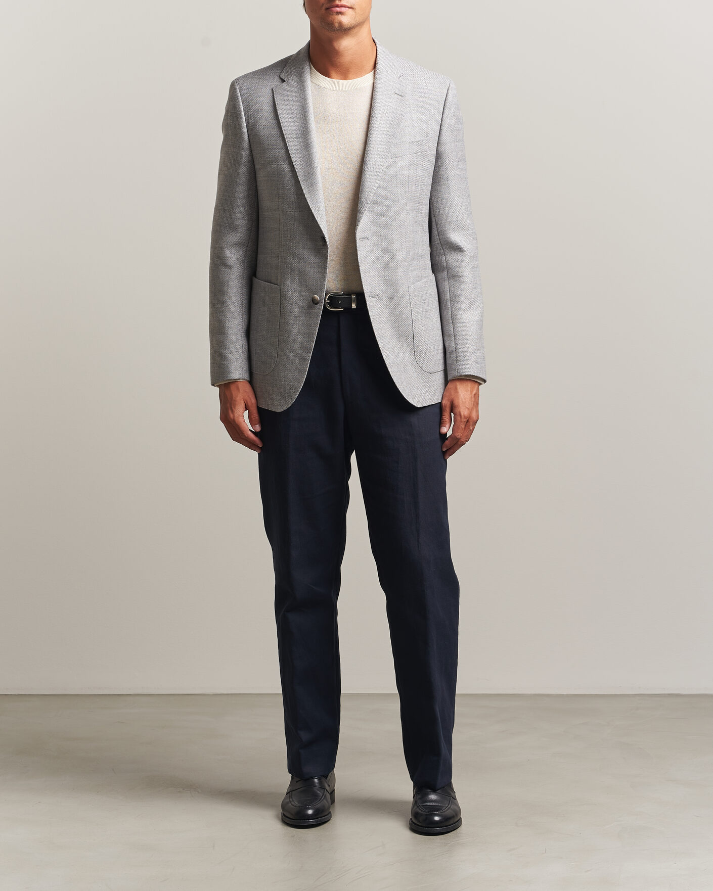 Hombres | Blazers | BOSS BLACK | Hutson Wool Patch Pocket Blazer Light Grey