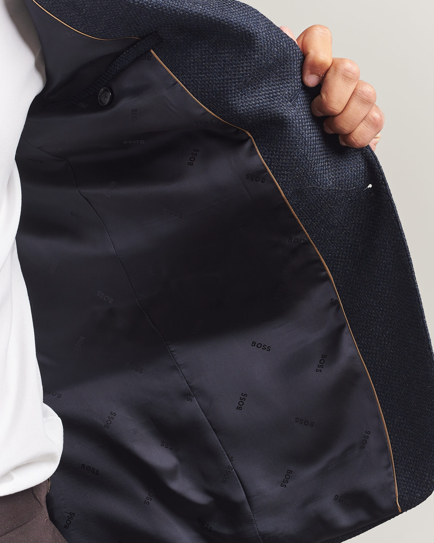 Hombres | Blazers | BOSS BLACK | Hutson Wool Patch Pocket Blazer Dark Blue