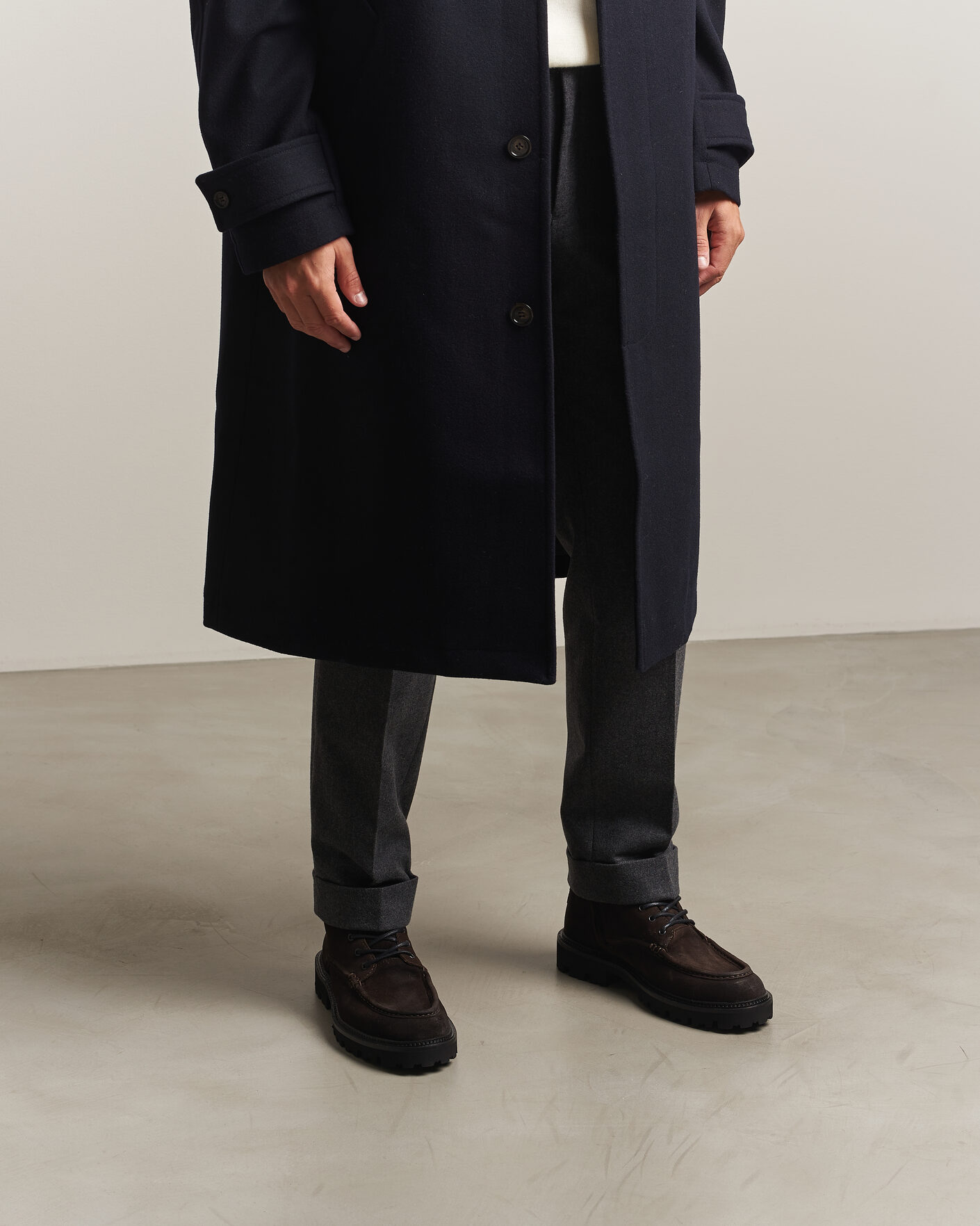 Hombres | Botas | BOSS BLACK | Julio Suede Boot Dark Brown