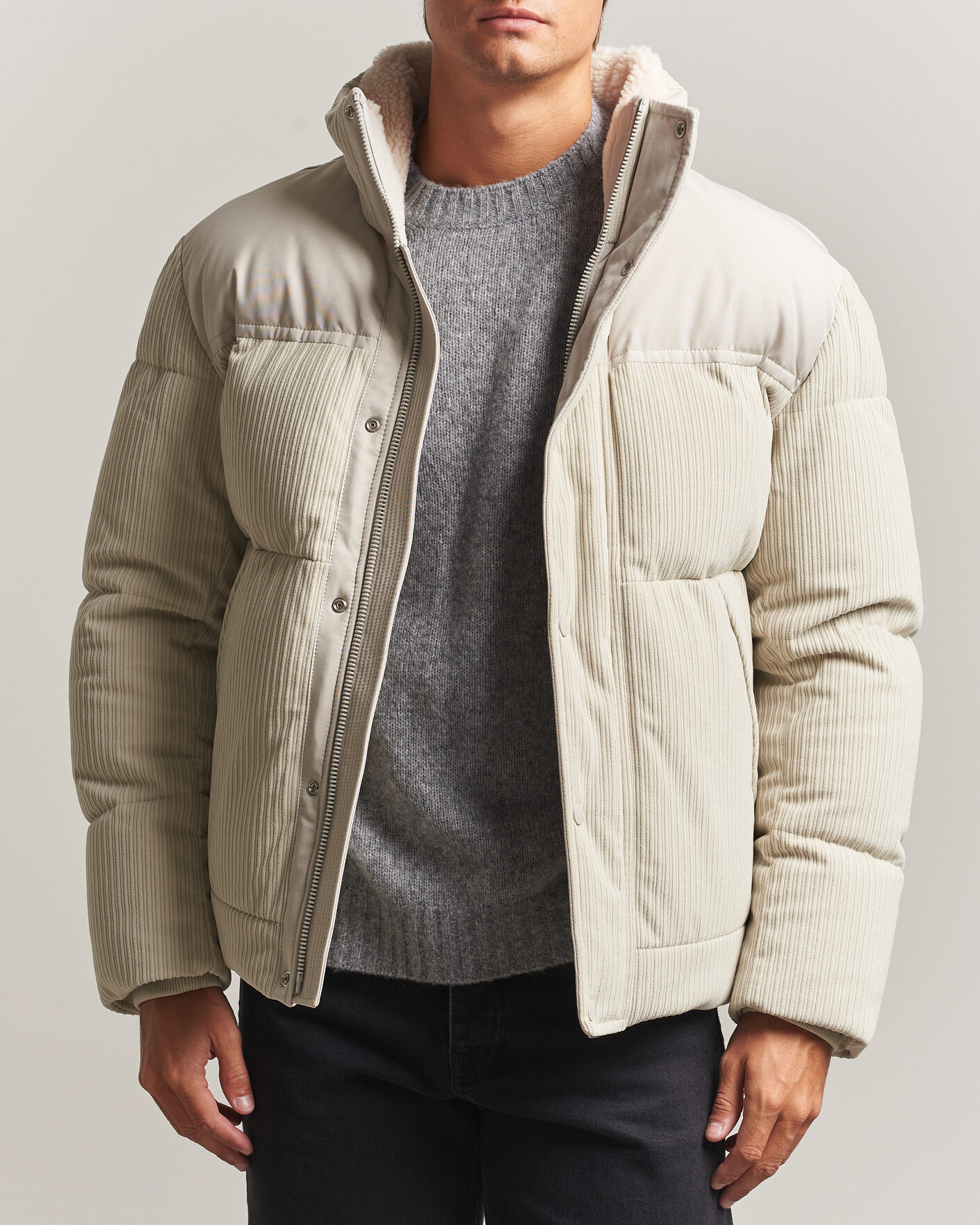 Hombres | Abrigos y chaquetas | BOSS ORANGE | Ocord Corduroy Jacket Light Beige